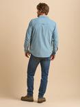 Brakeburn Cotton Regular Fit Corduroy Shirt, Blue, Blue