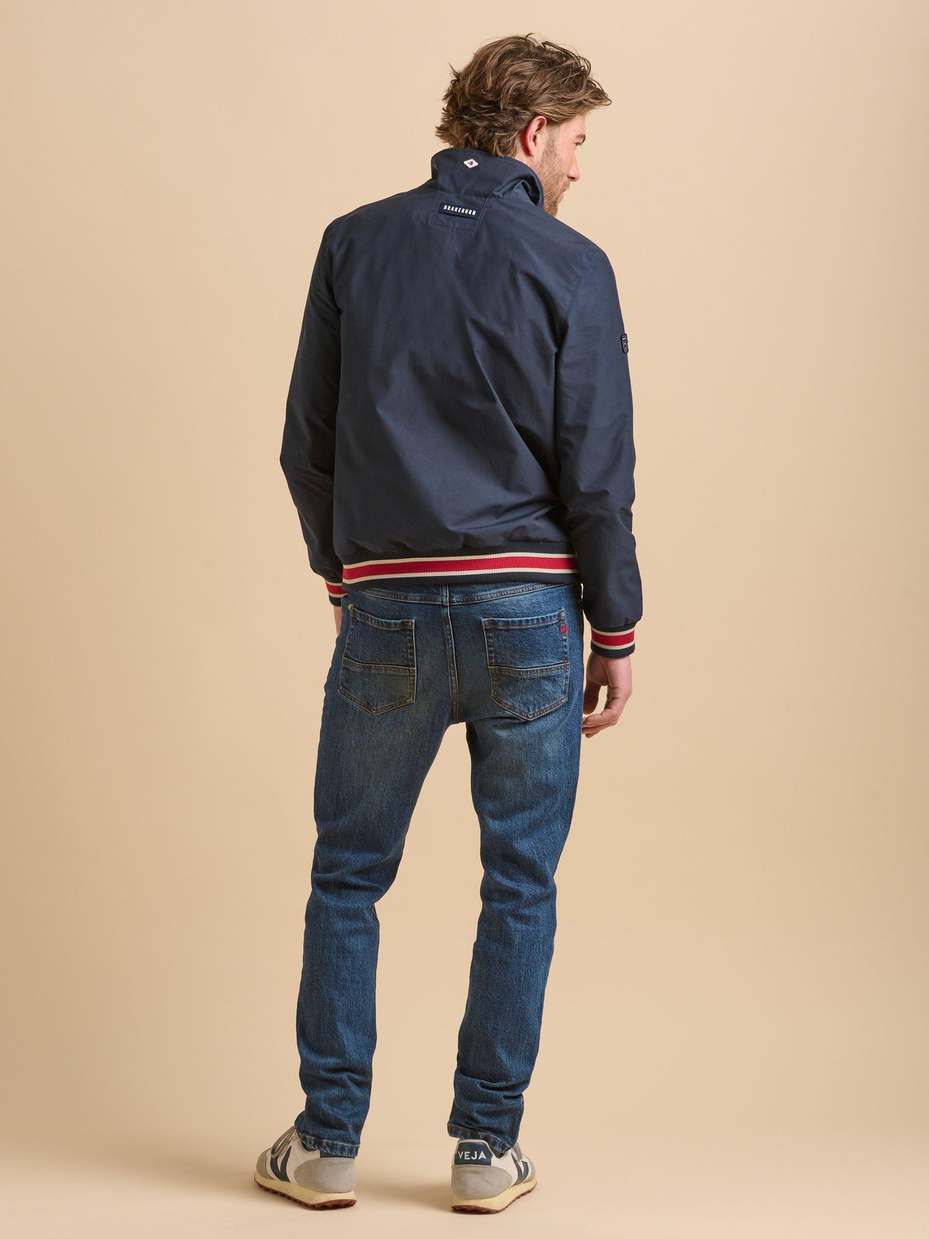 Product image 2 of 6, which shows Brakeburn Classic Bomber Jacket, Navy, S