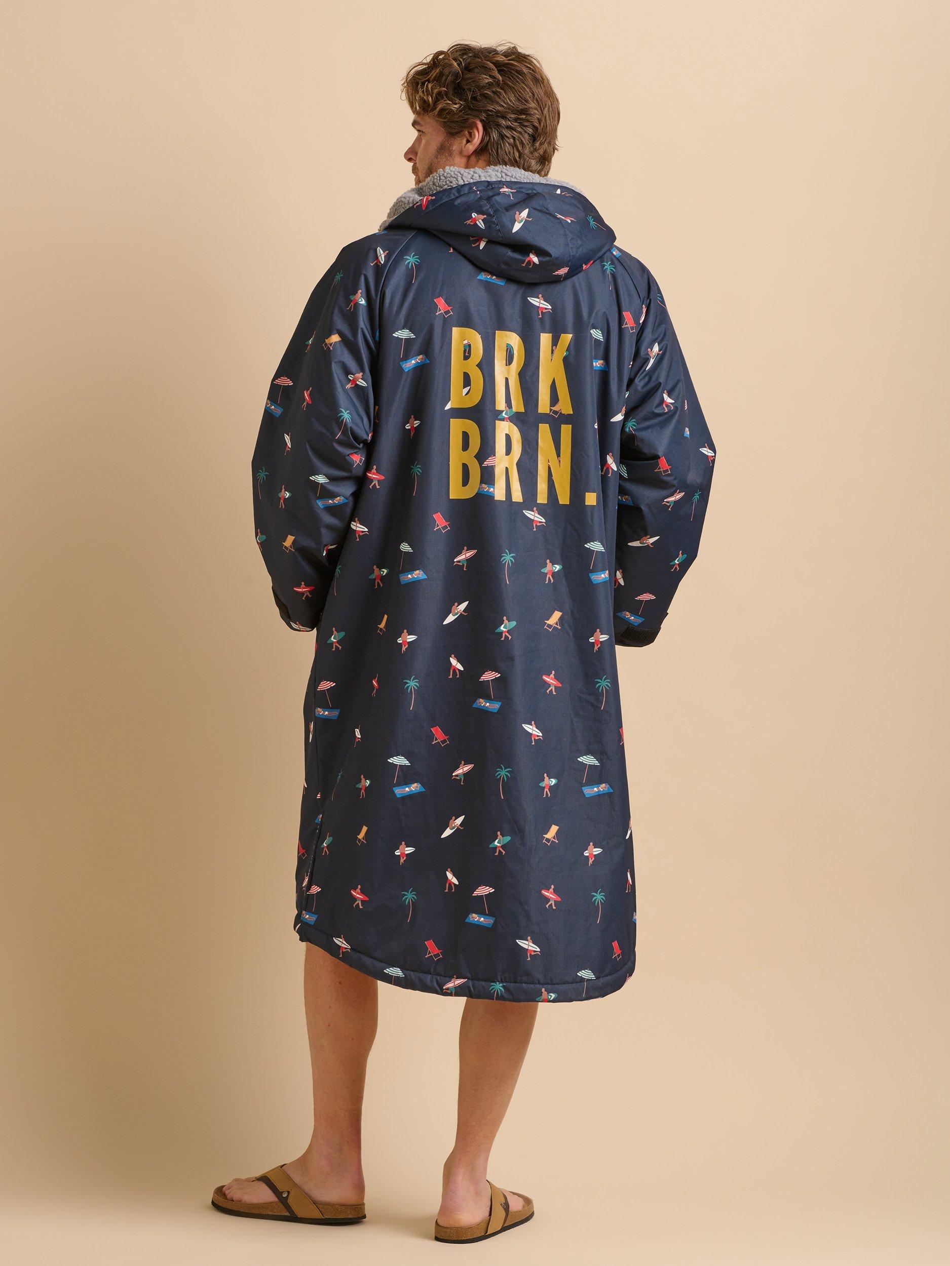 Product image 2 of 6, which shows Brakeburn Beach Scene Chinook Changing Robe, Navy, S-M