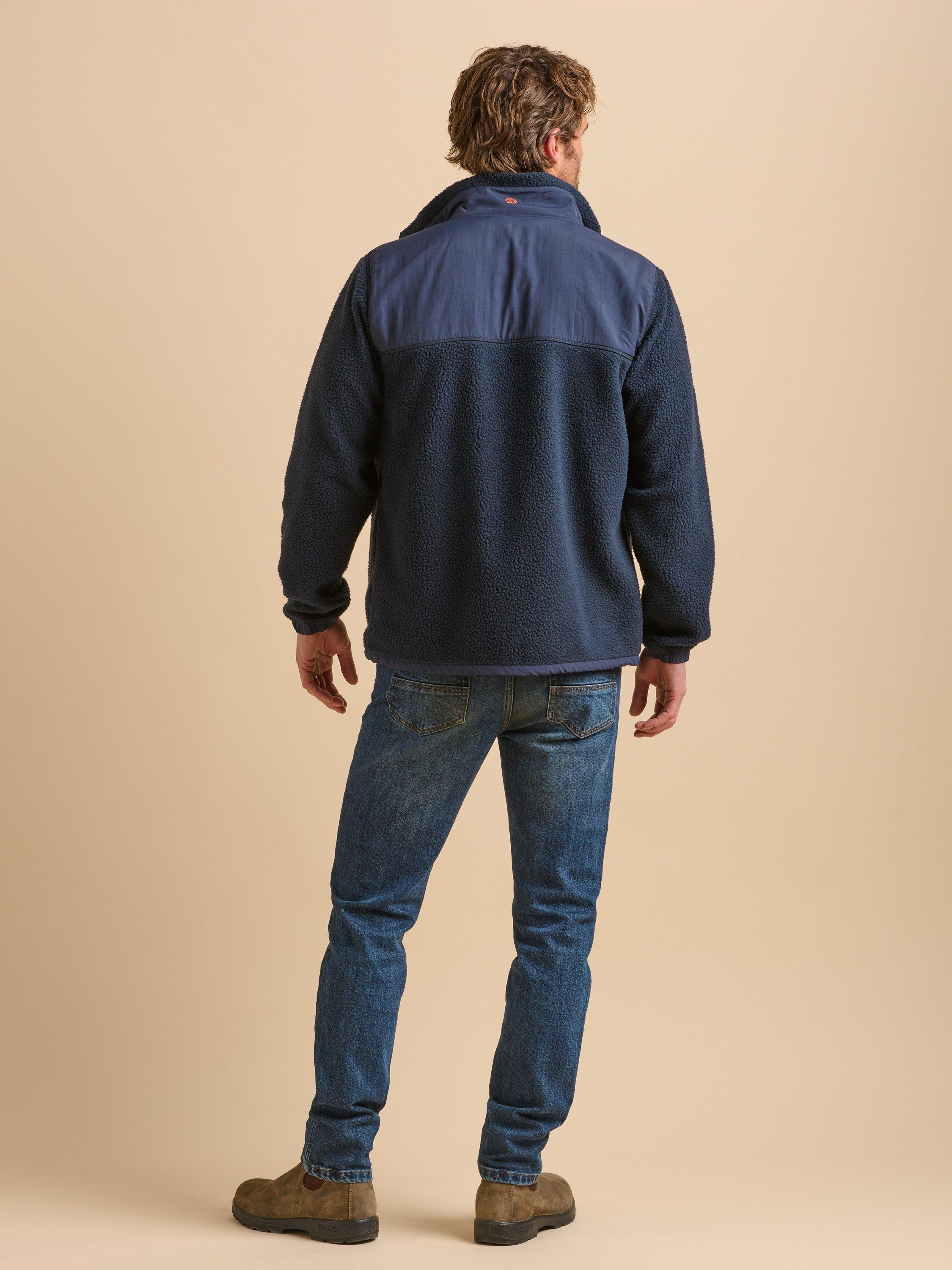 Product image 2 of 6, which shows Brakeburn Fleece Jacket, Navy, S