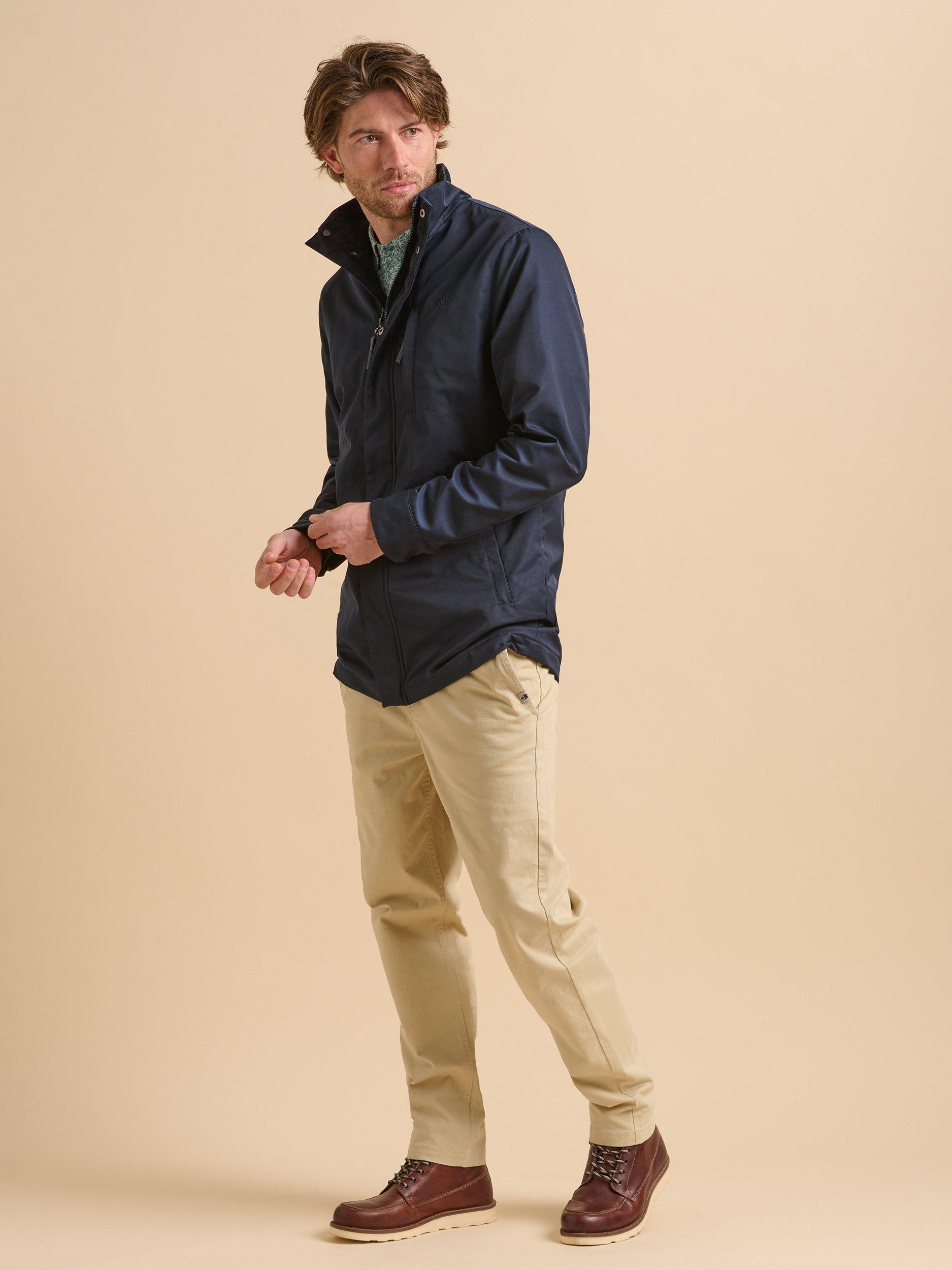 Product image 5 of 7, which shows Brakeburn Cotton Blend Trench Coat, Navy, S