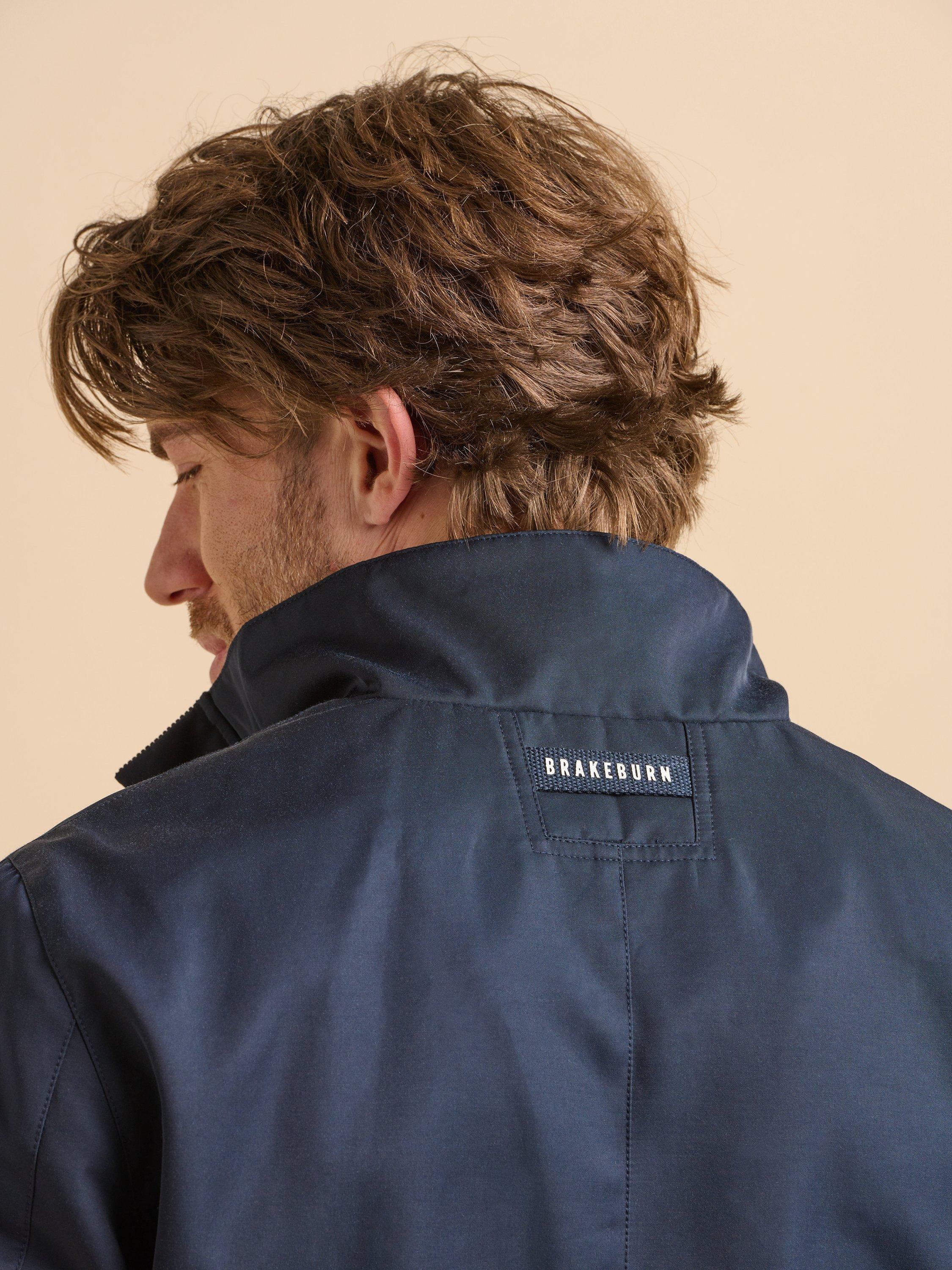 Product image 6 of 7, which shows Brakeburn Cotton Blend Trench Coat, Navy, S