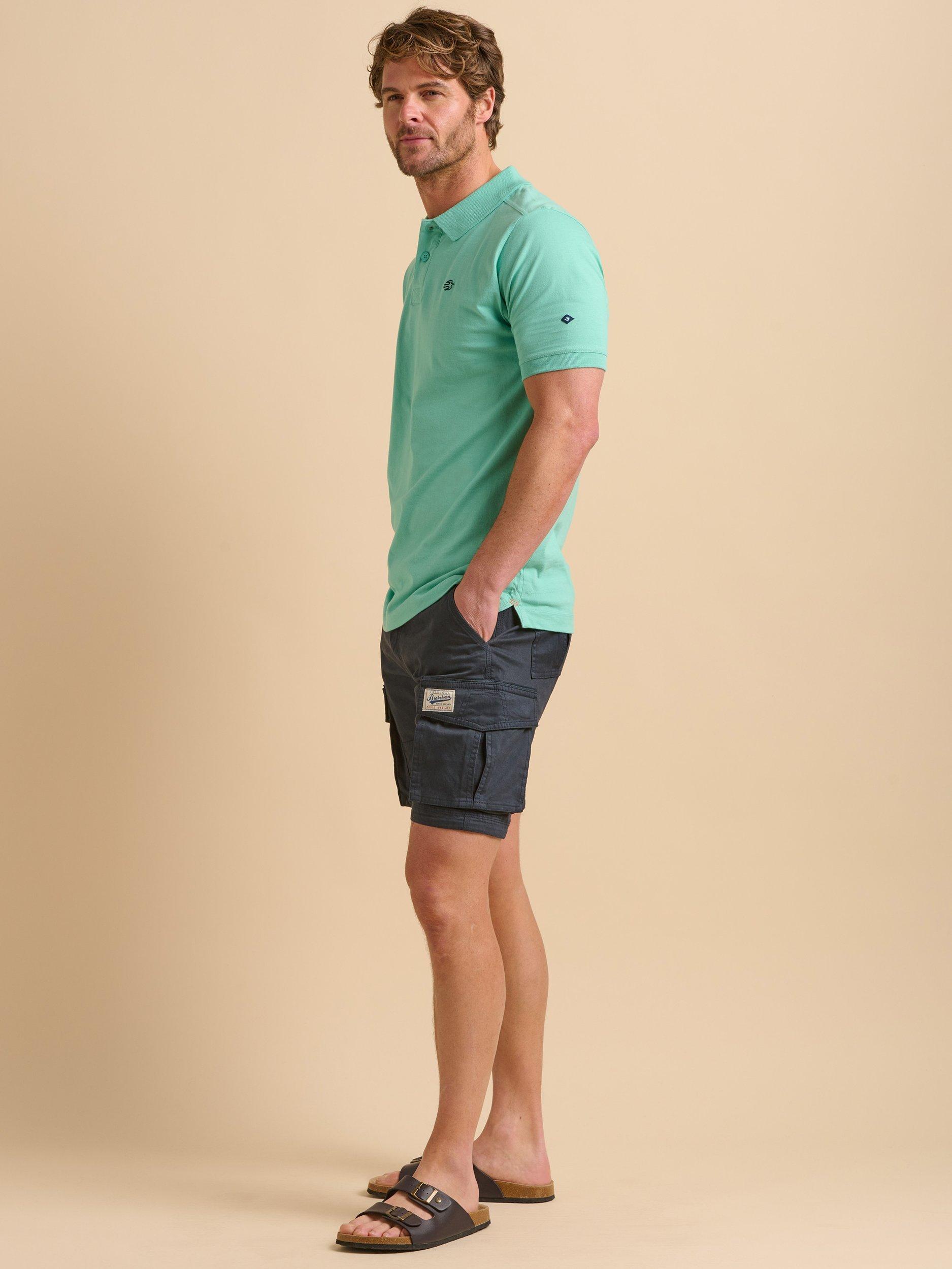 Product image 3 of 5, which shows Brakeburn Cargo Shorts, Navy, 30