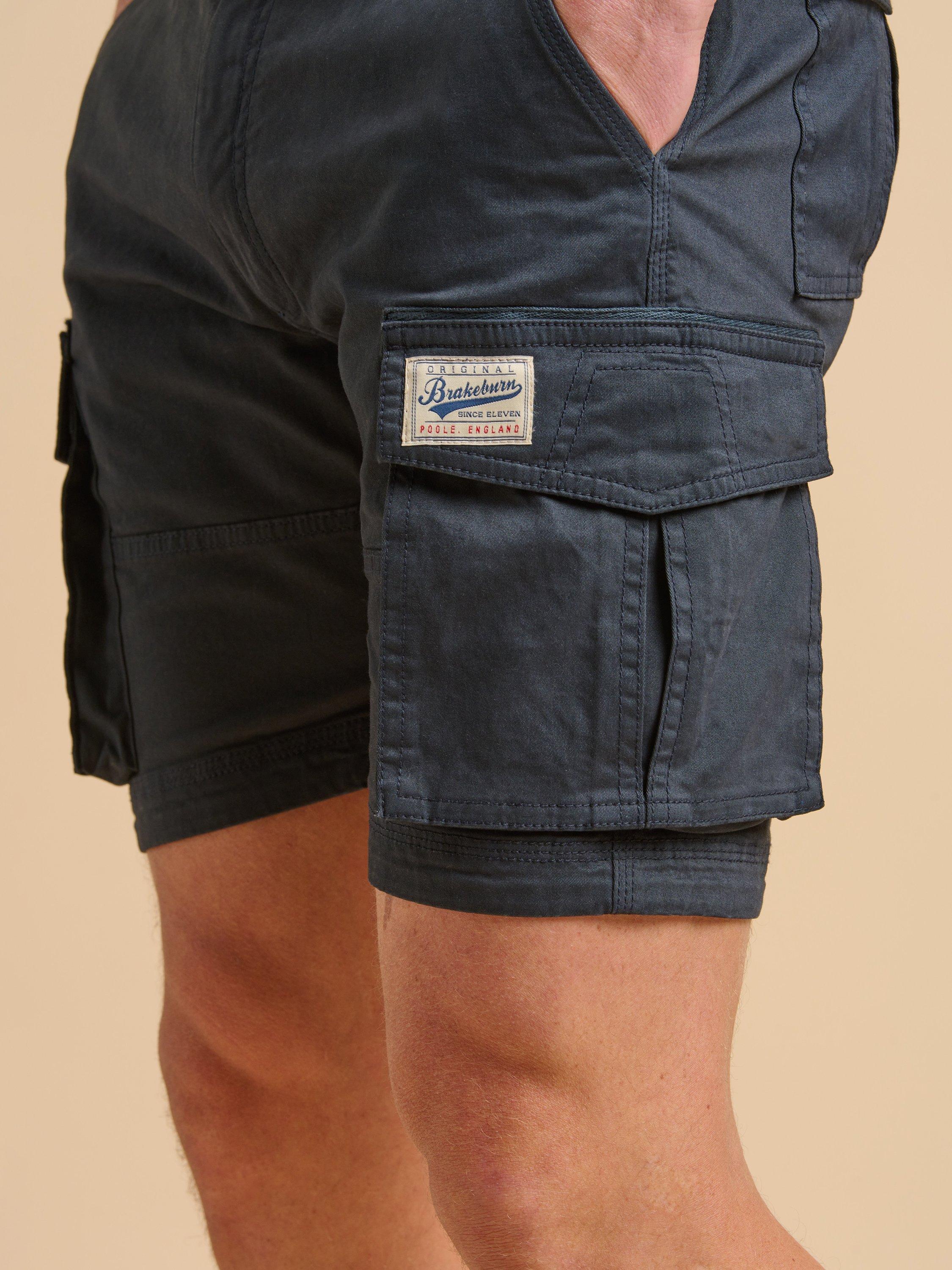 Product image 4 of 5, which shows Brakeburn Cargo Shorts, Navy, 30