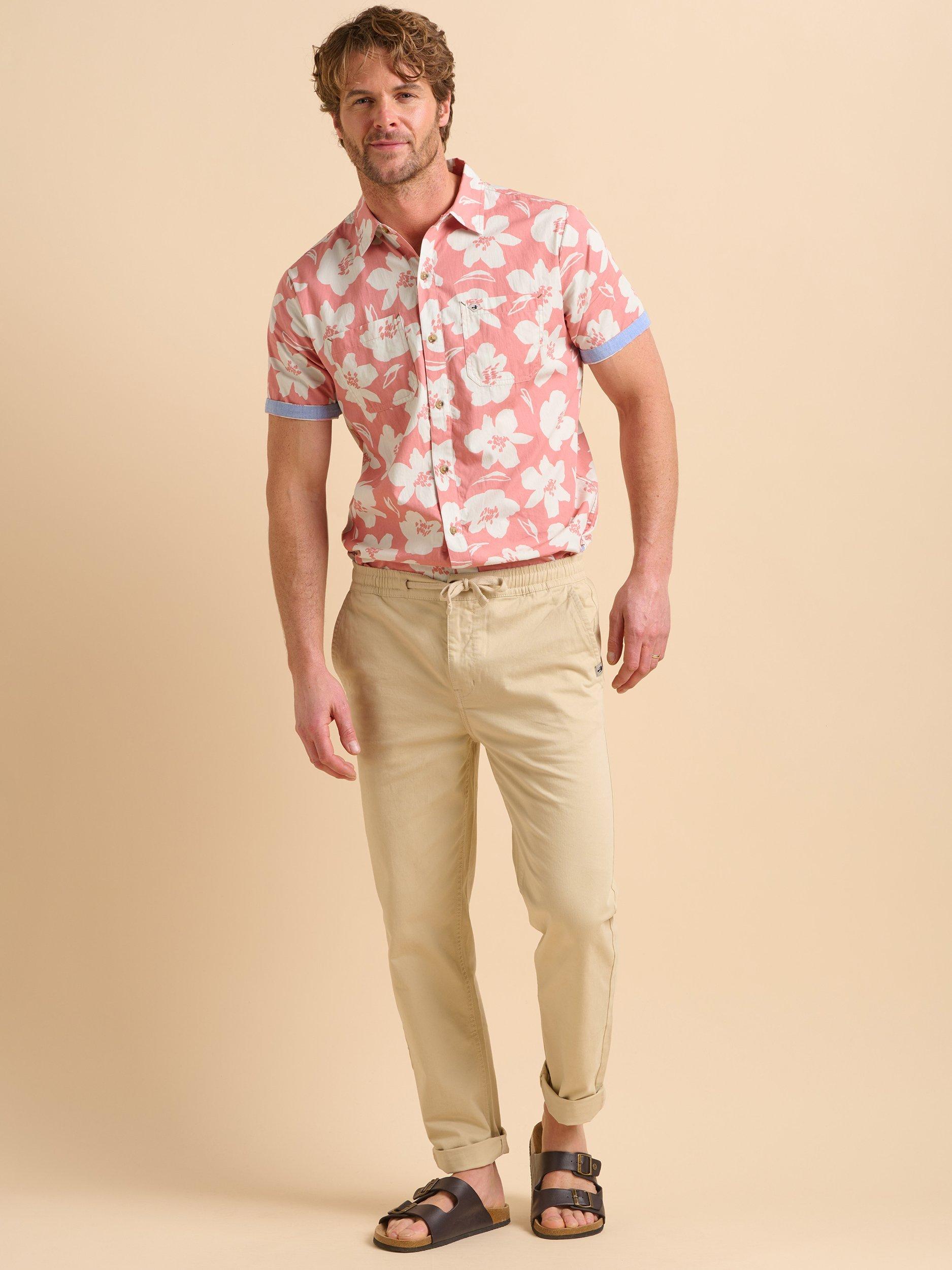 Product image 1 of 6, which shows Brakeburn Drawcord Chinos, Beige, 30