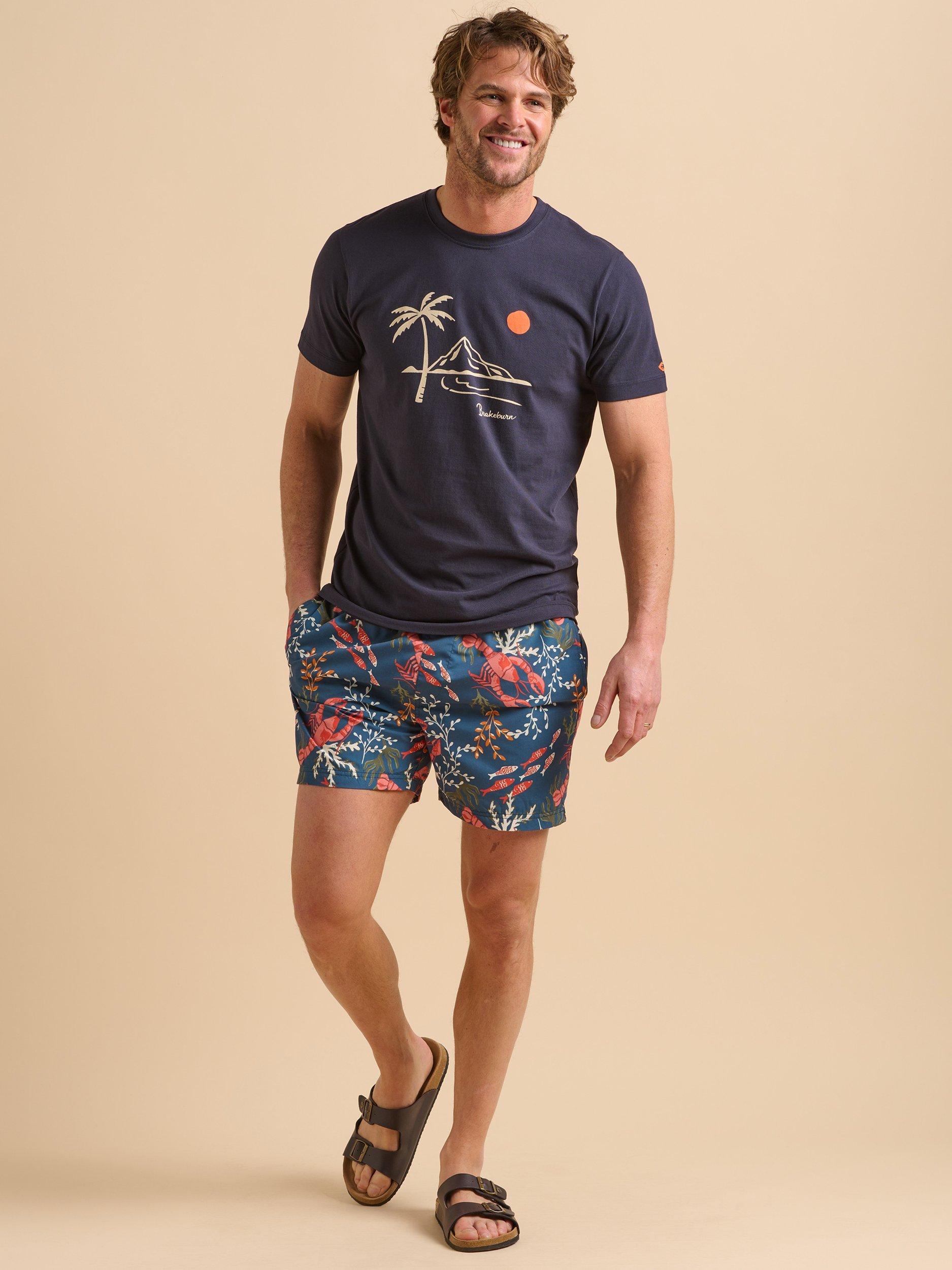Product image 5 of 5, which shows Brakeburn Island T-Shirt, Navy, S