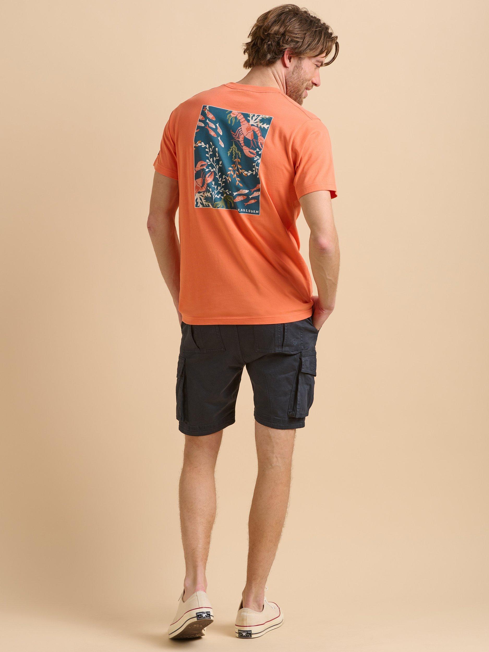 Product image 3 of 6, which shows Brakeburn Lobster T-Shirt, Orange, S