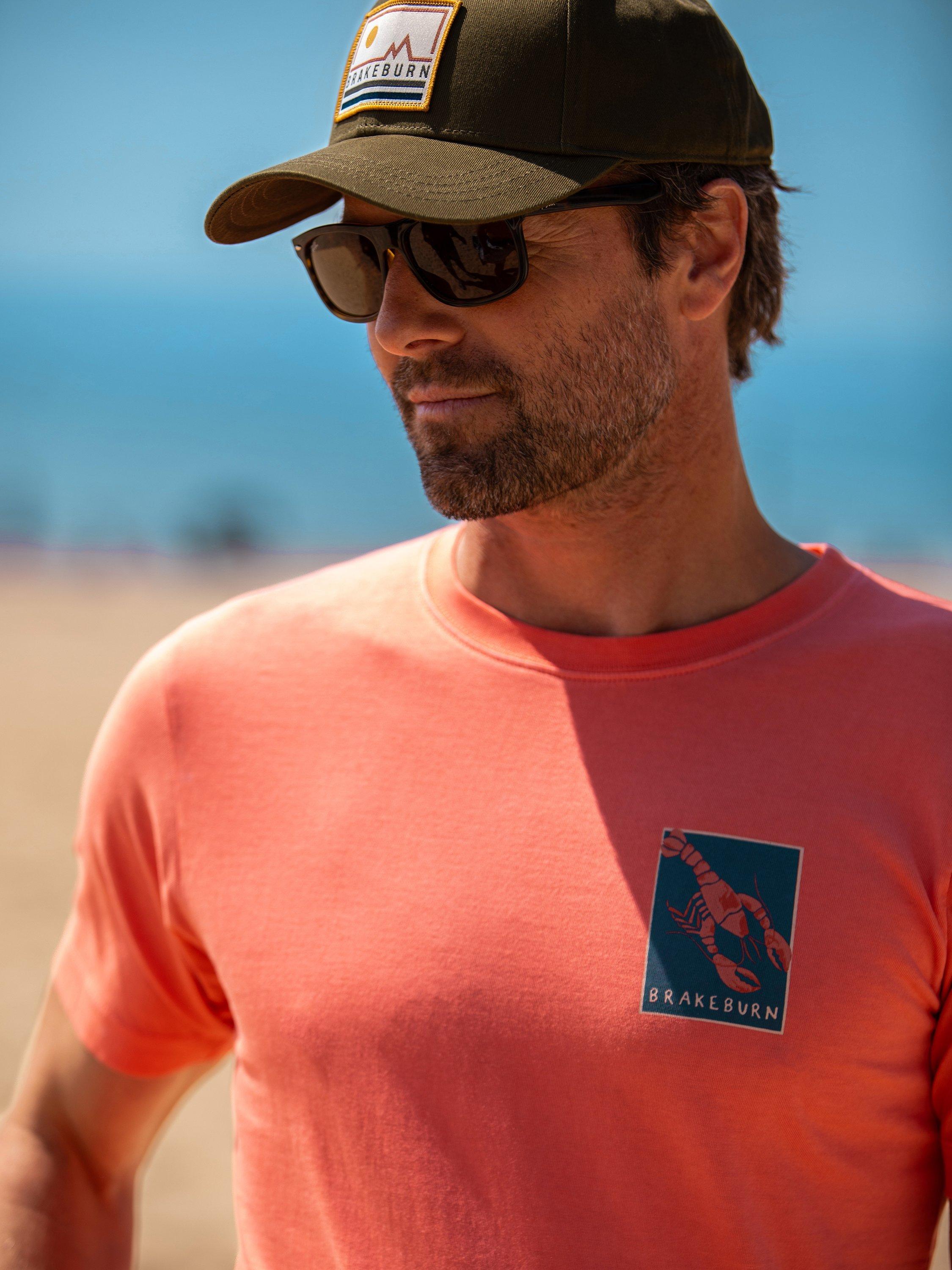 Product image 4 of 6, which shows Brakeburn Lobster T-Shirt, Orange, S