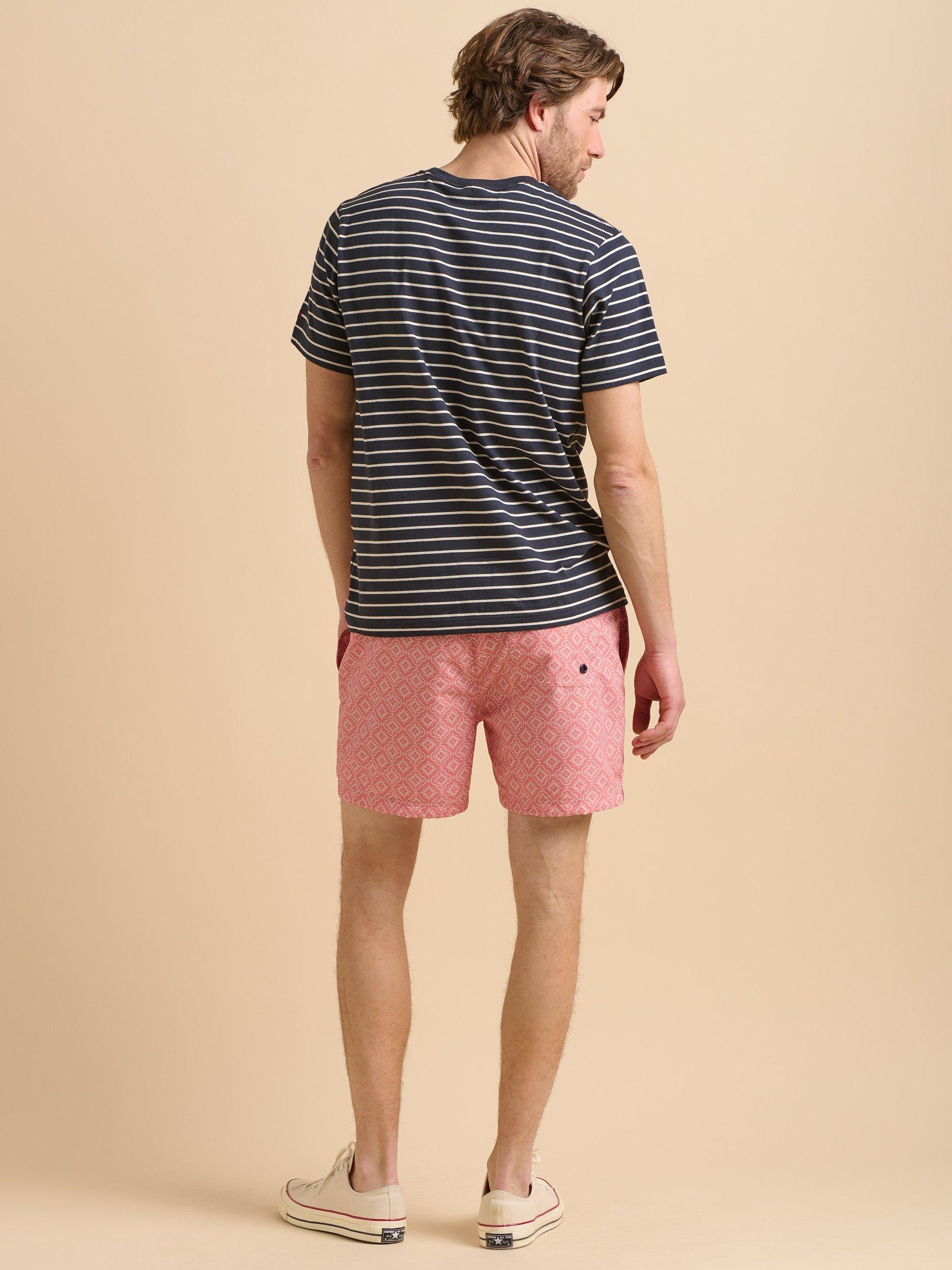 Product image 4 of 6, which shows Brakeburn Stripe Flag T-Shirt, Navy, S