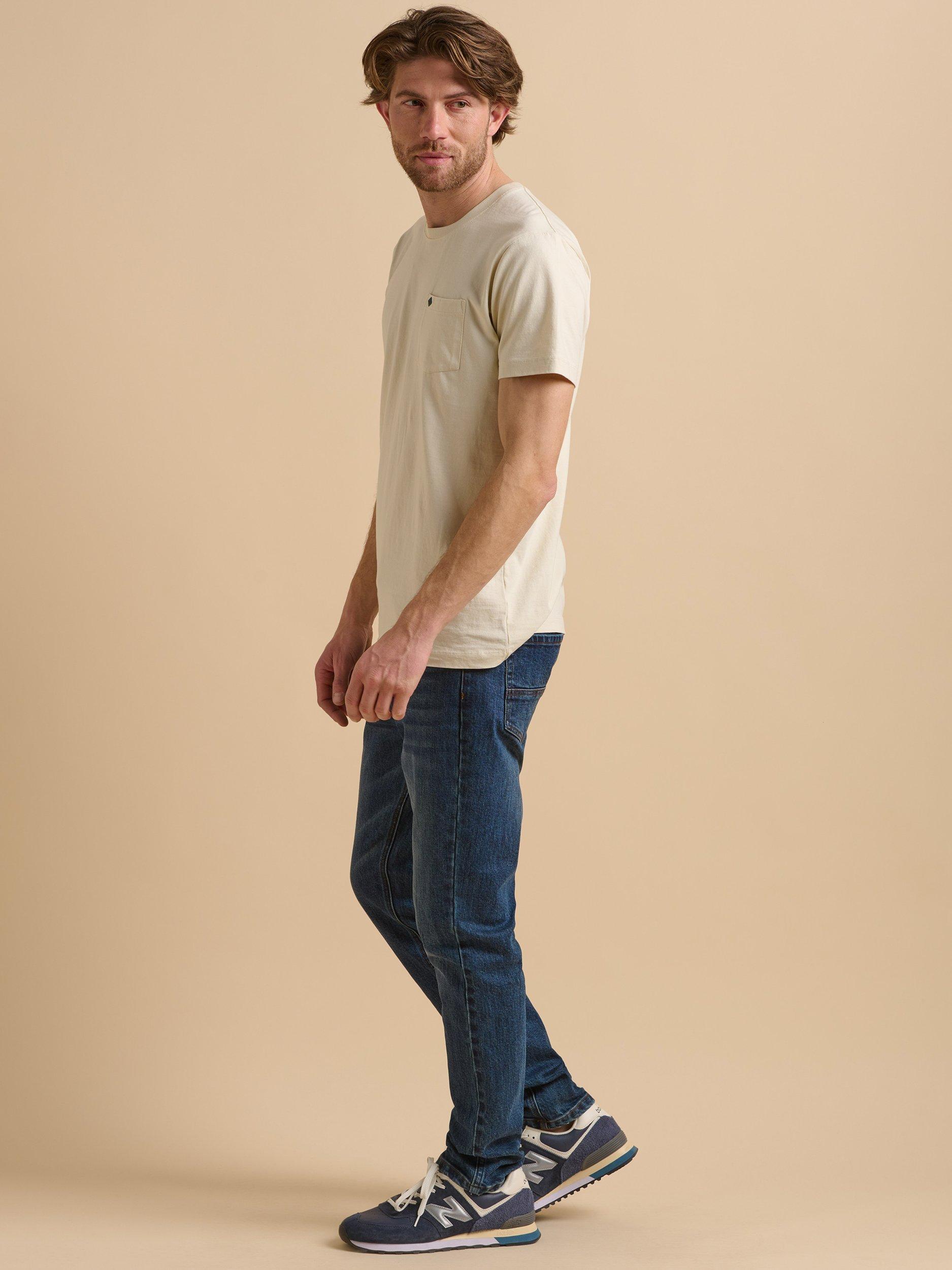 Product image 4 of 6, which shows Brakeburn Cotton Regular Fit Short Sleeve Boards Graphic T-Shirt, Beige, S