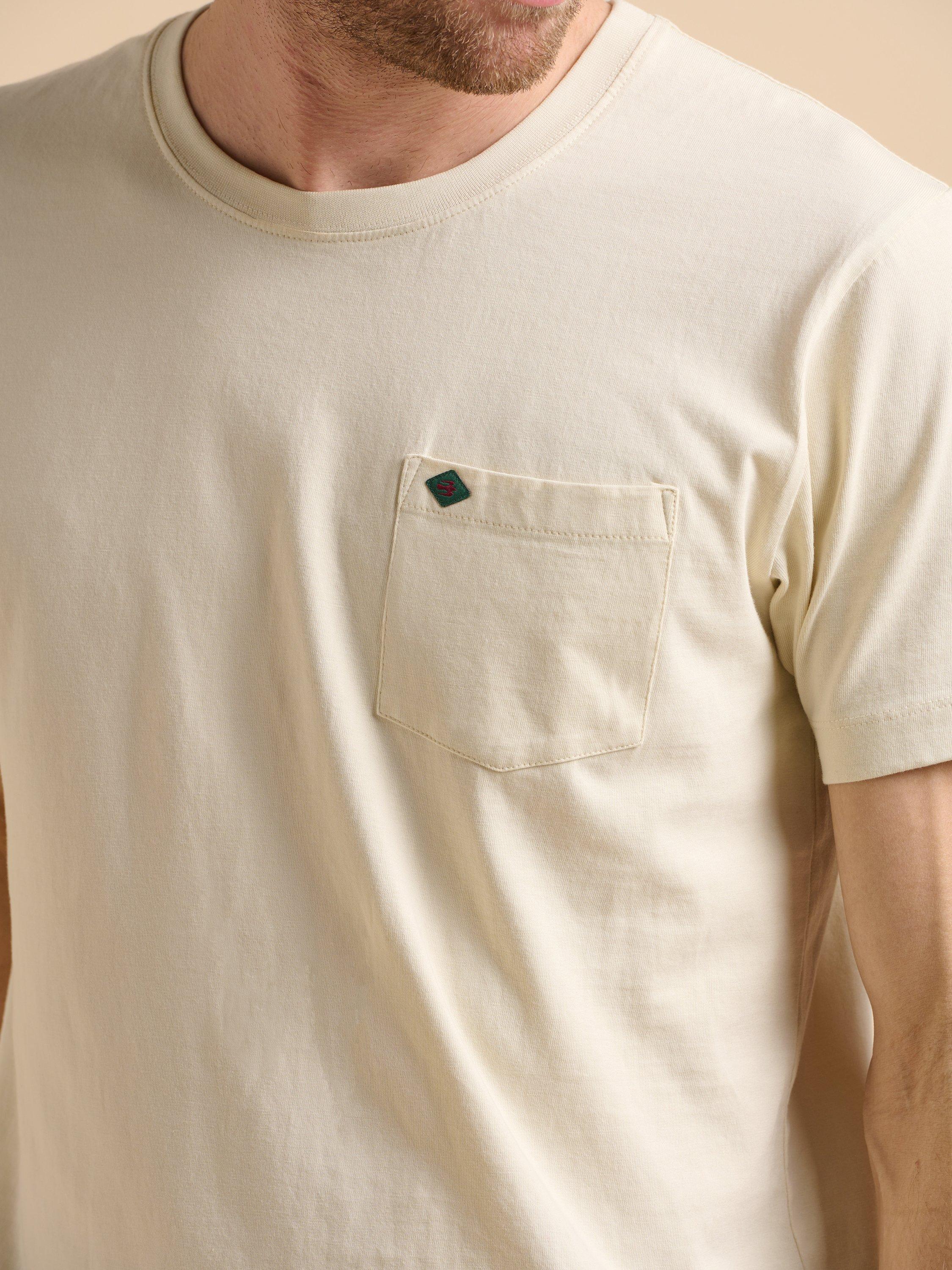 Product image 5 of 6, which shows Brakeburn Cotton Regular Fit Short Sleeve Boards Graphic T-Shirt, Beige, S