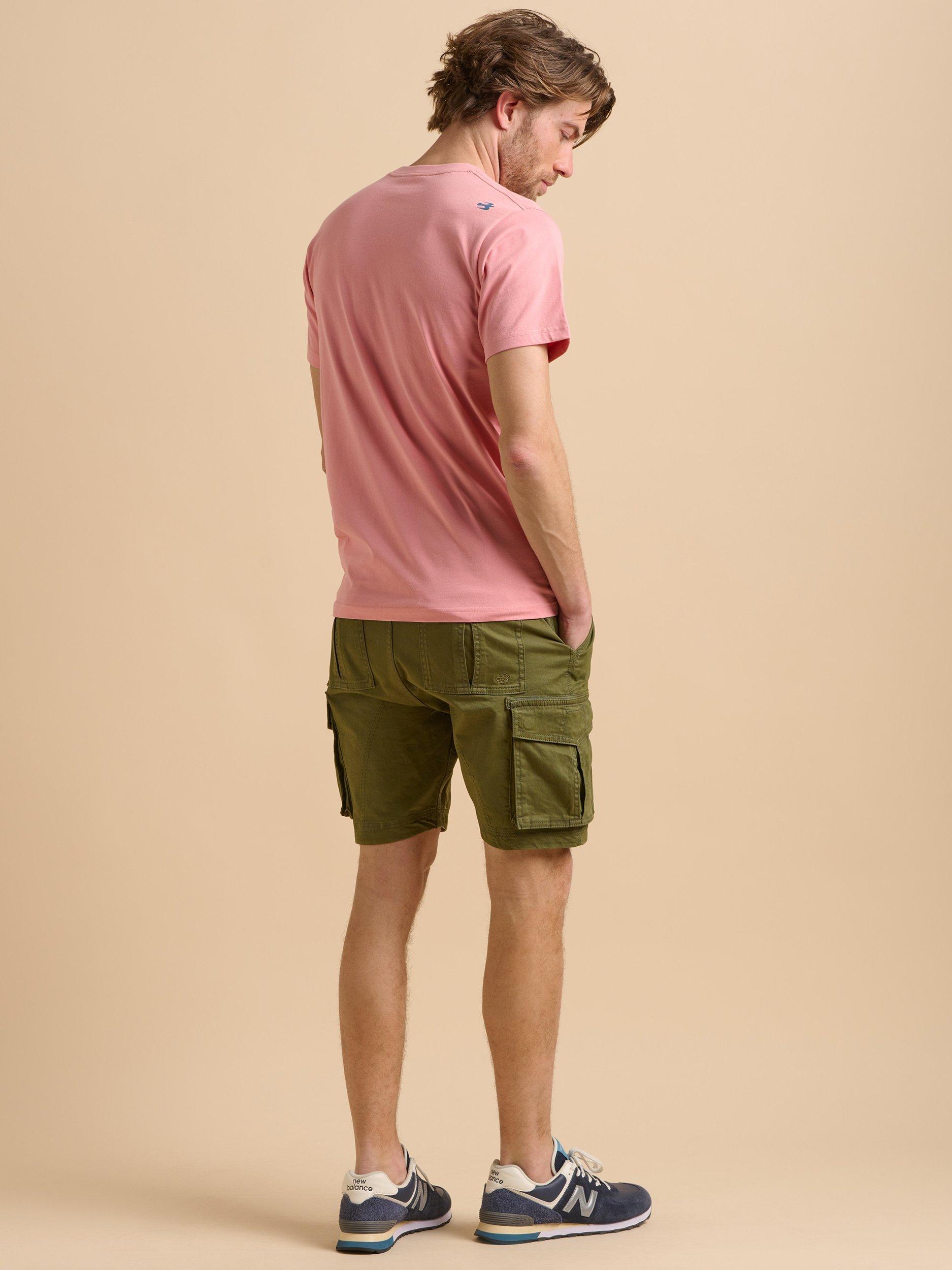 Product image 4 of 6, which shows Brakeburn Cotton Regular Fit Short Sleeve Sailing Graphic T-Shirt, Pink, S