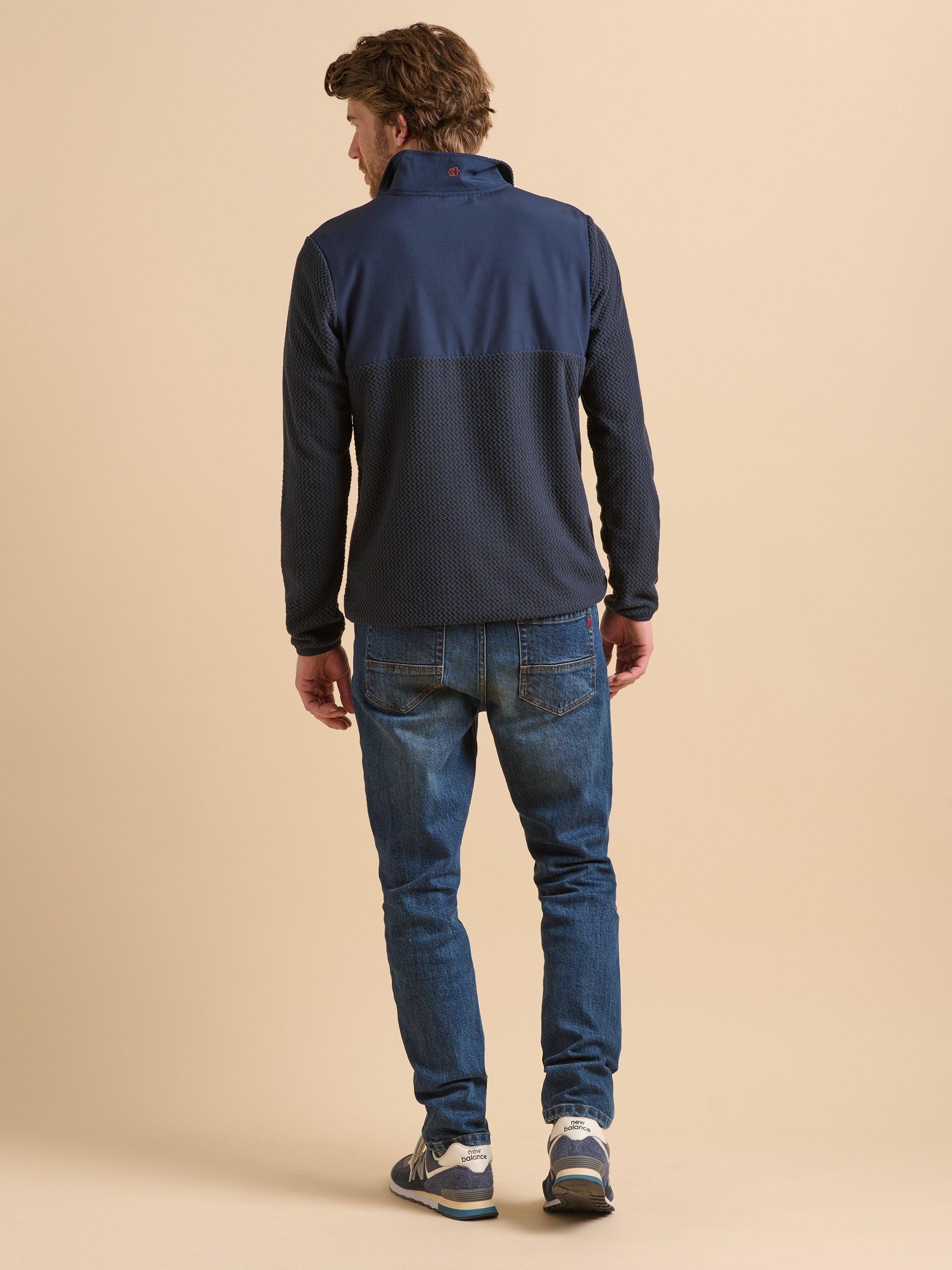 Product image 2 of 5, which shows Brakeburn Ultra-Light Microfleece Jumper, Navy, S