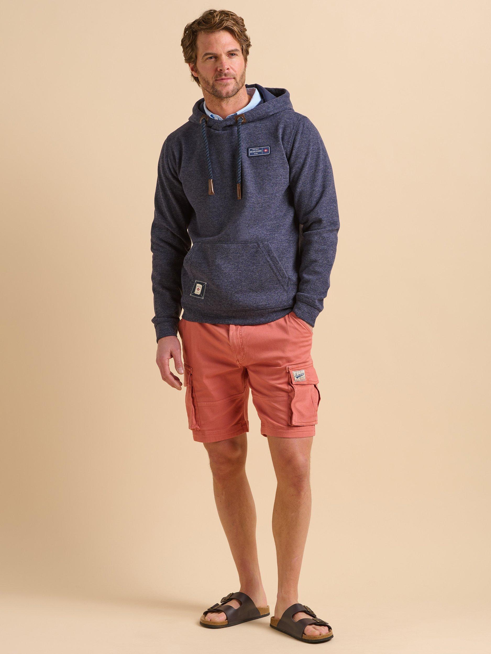 Product image 6 of 6, which shows Brakeburn Marl Hoodie, Navy, S