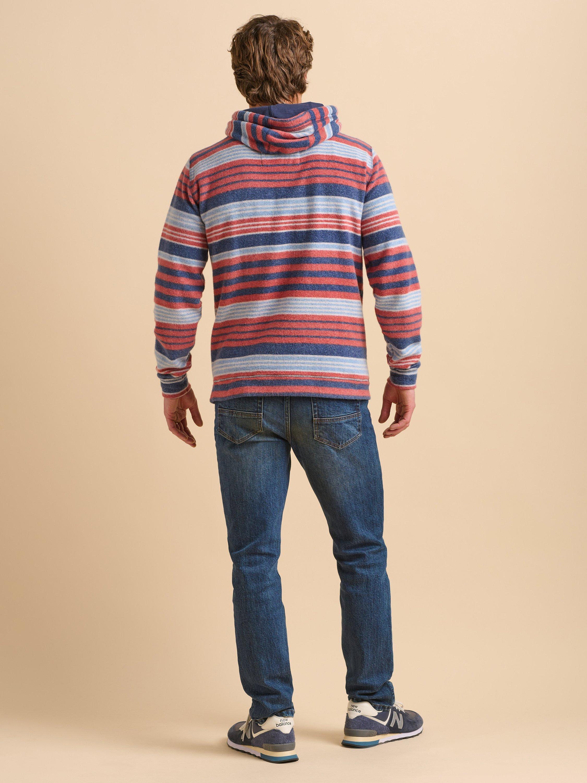 Product image 3 of 7, which shows Brakeburn Cotton Stripe Hoodie, Multi, S
