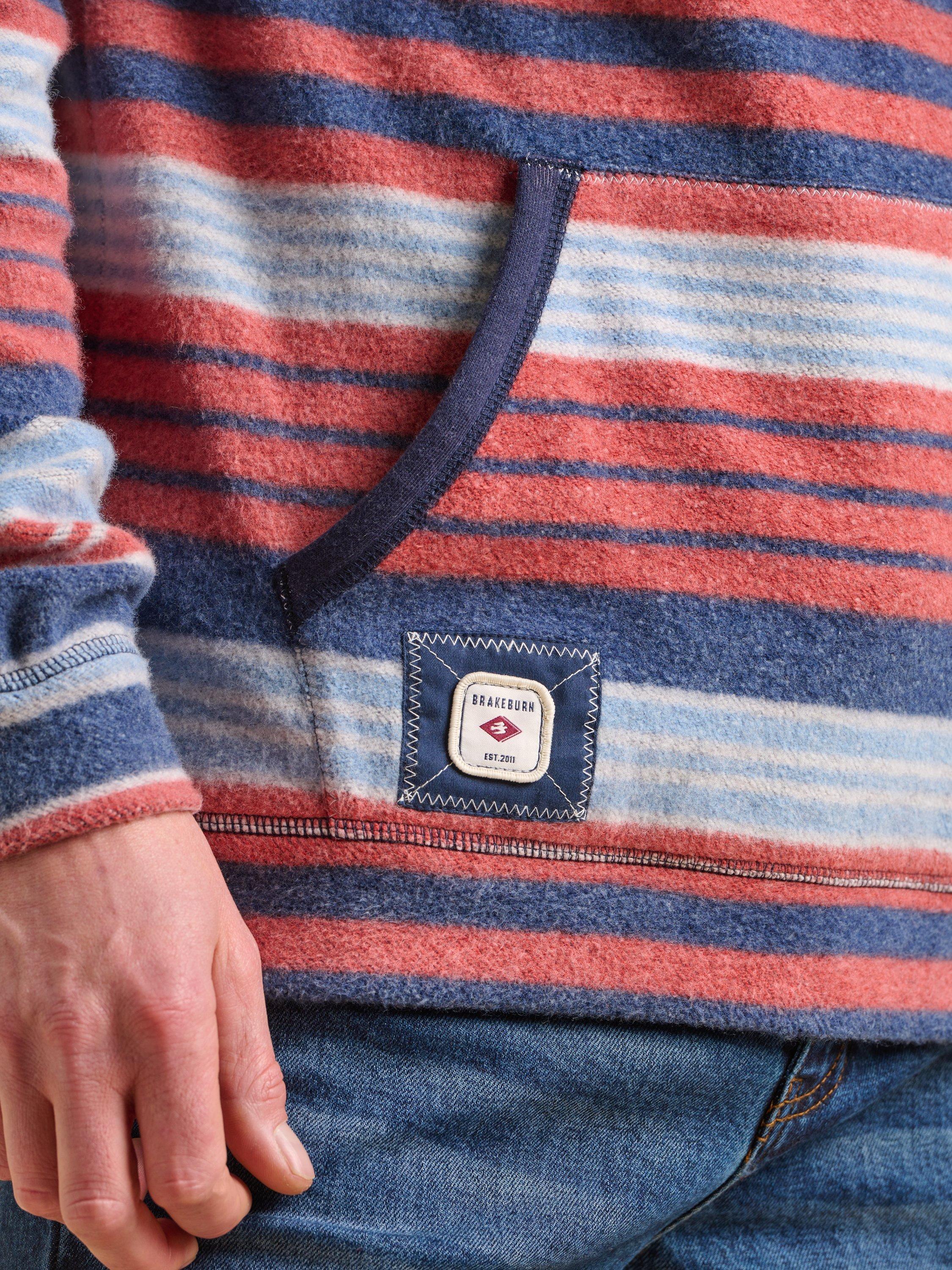 Product image 5 of 7, which shows Brakeburn Cotton Stripe Hoodie, Multi, S