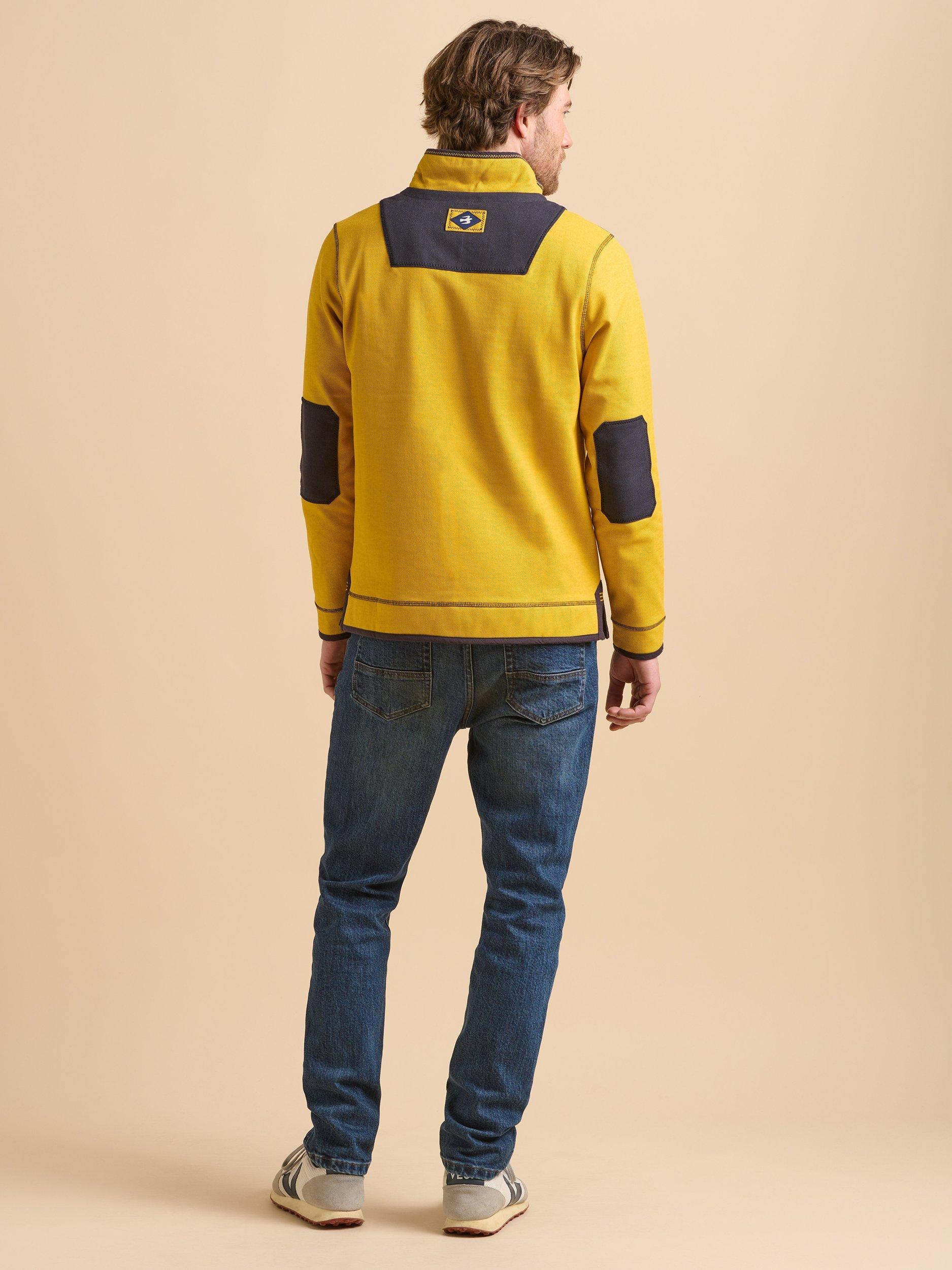 Product image 2 of 6, which shows Brakeburn Quarter-Zip Sweat Top, Yellow, S