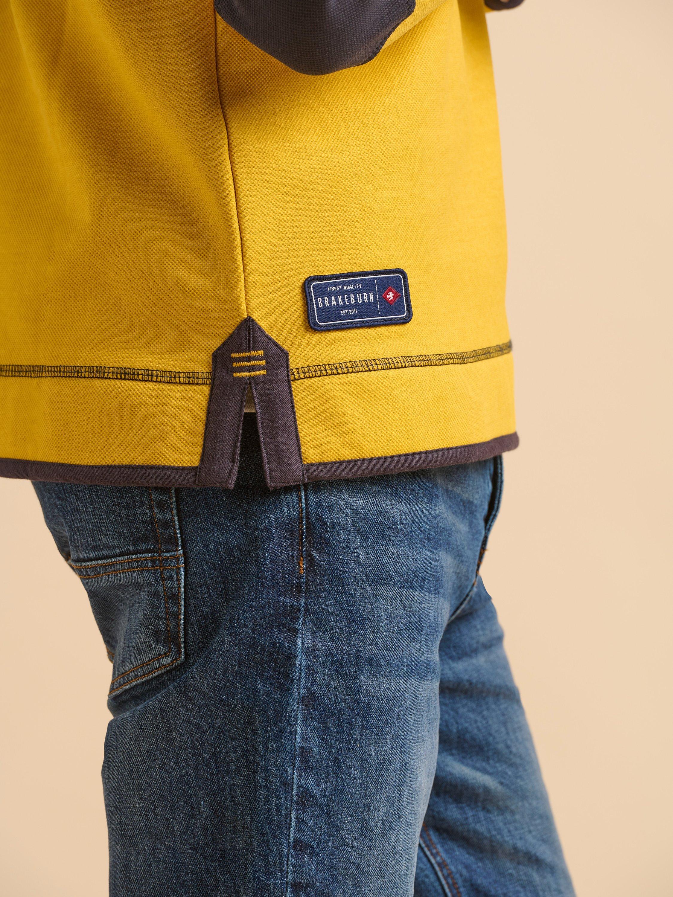 Product image 6 of 6, which shows Brakeburn Quarter-Zip Sweat Top, Yellow, S