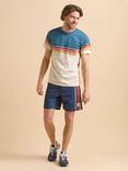 Brakeburn Side Stripe Swimshorts, Navy