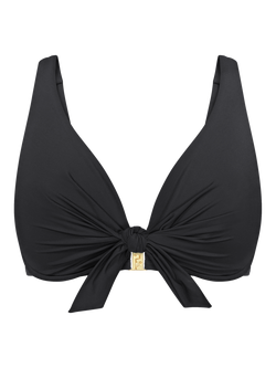 Triumph Summer Twist Underwired Bikini Top, Black, Black