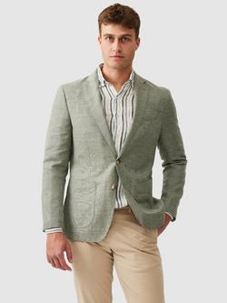 Rodd & Gunn The Cascades Linen Blend Slim Fit Blazer, Sage