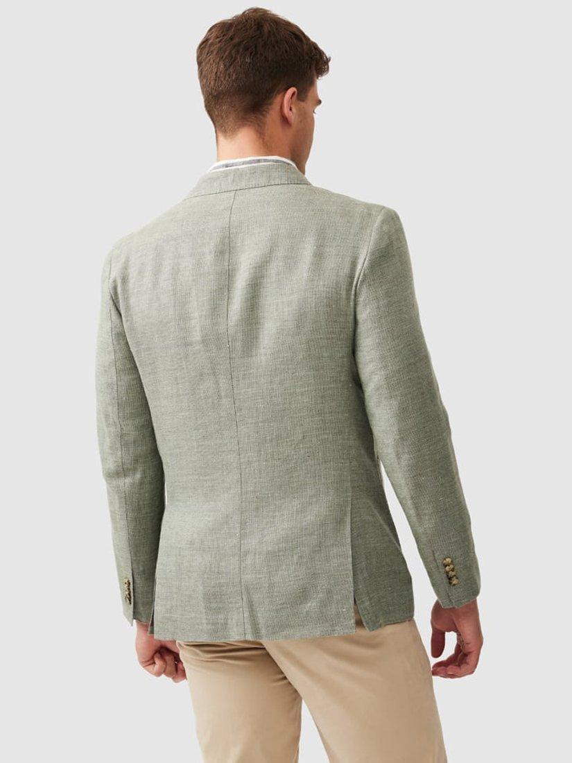Product image 3 of 5, which shows Rodd & Gunn The Cascades Linen Blend Slim Fit Blazer, Sage, XS