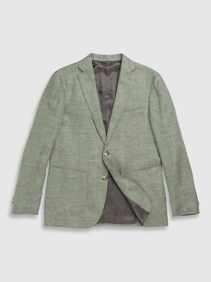 Product image 4 of 5, which shows Rodd & Gunn The Cascades Linen Blend Slim Fit Blazer, Sage, XS