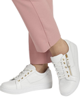 Jones Bootmaker Padova Wide Fit Leather Lace Up Trainers, White