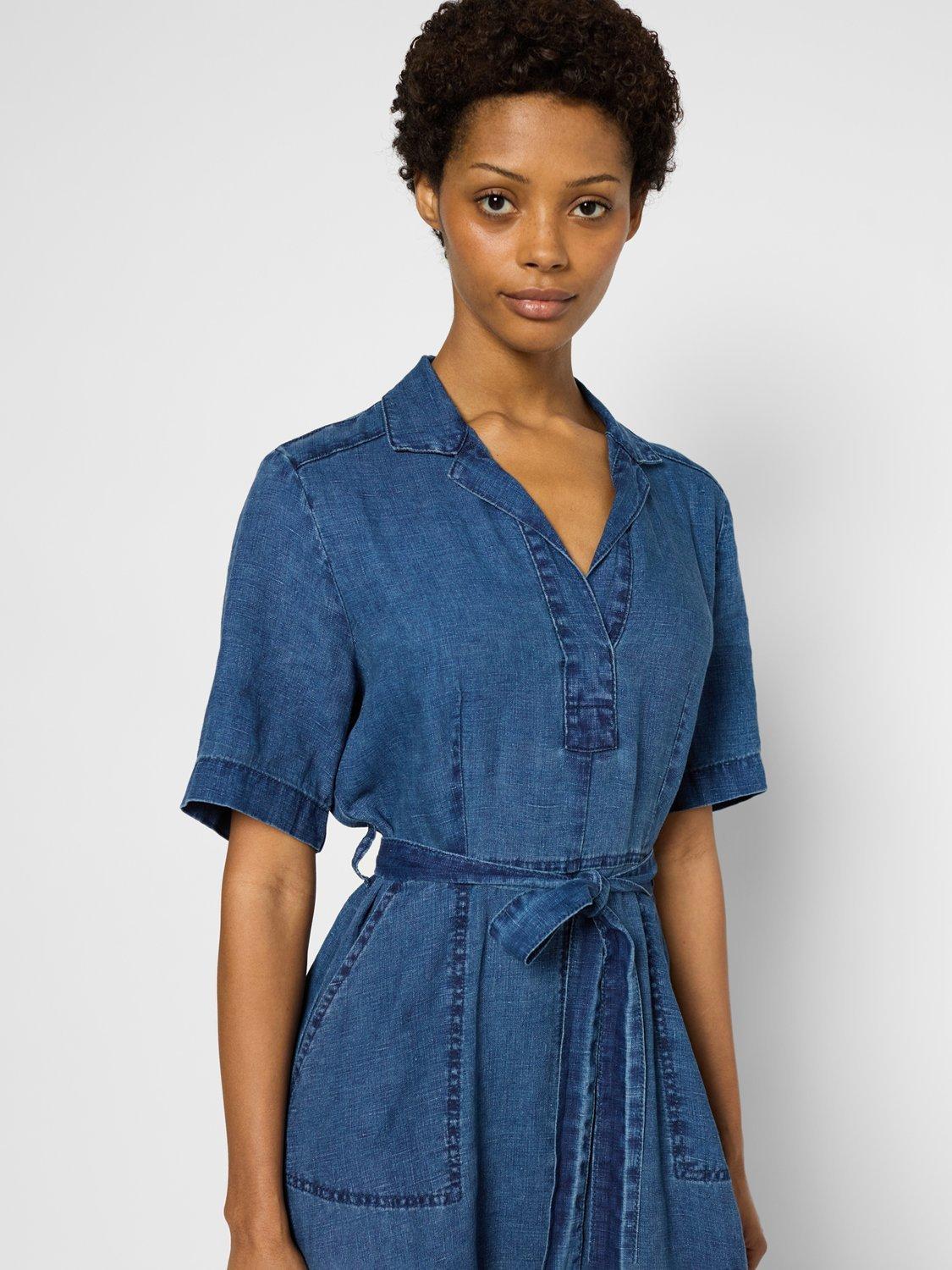 Product image 5 of 6, which shows Gerard Darel Pahola Denim Midi Dress, Bluesky, 18