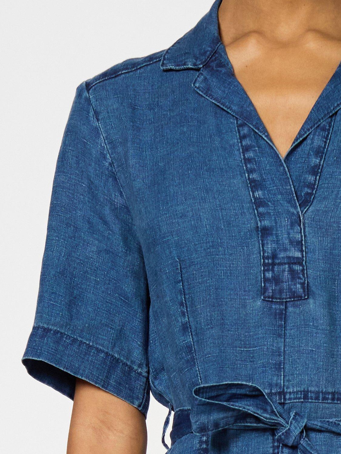 Product image 6 of 6, which shows Gerard Darel Pahola Denim Midi Dress, Bluesky, 18