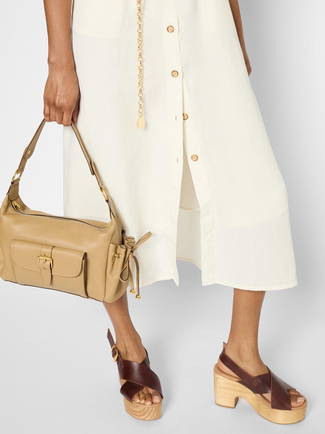 Product image 6 of 6, which shows Gerard Darel Perla Linen Blend Dress, Ecru, 18