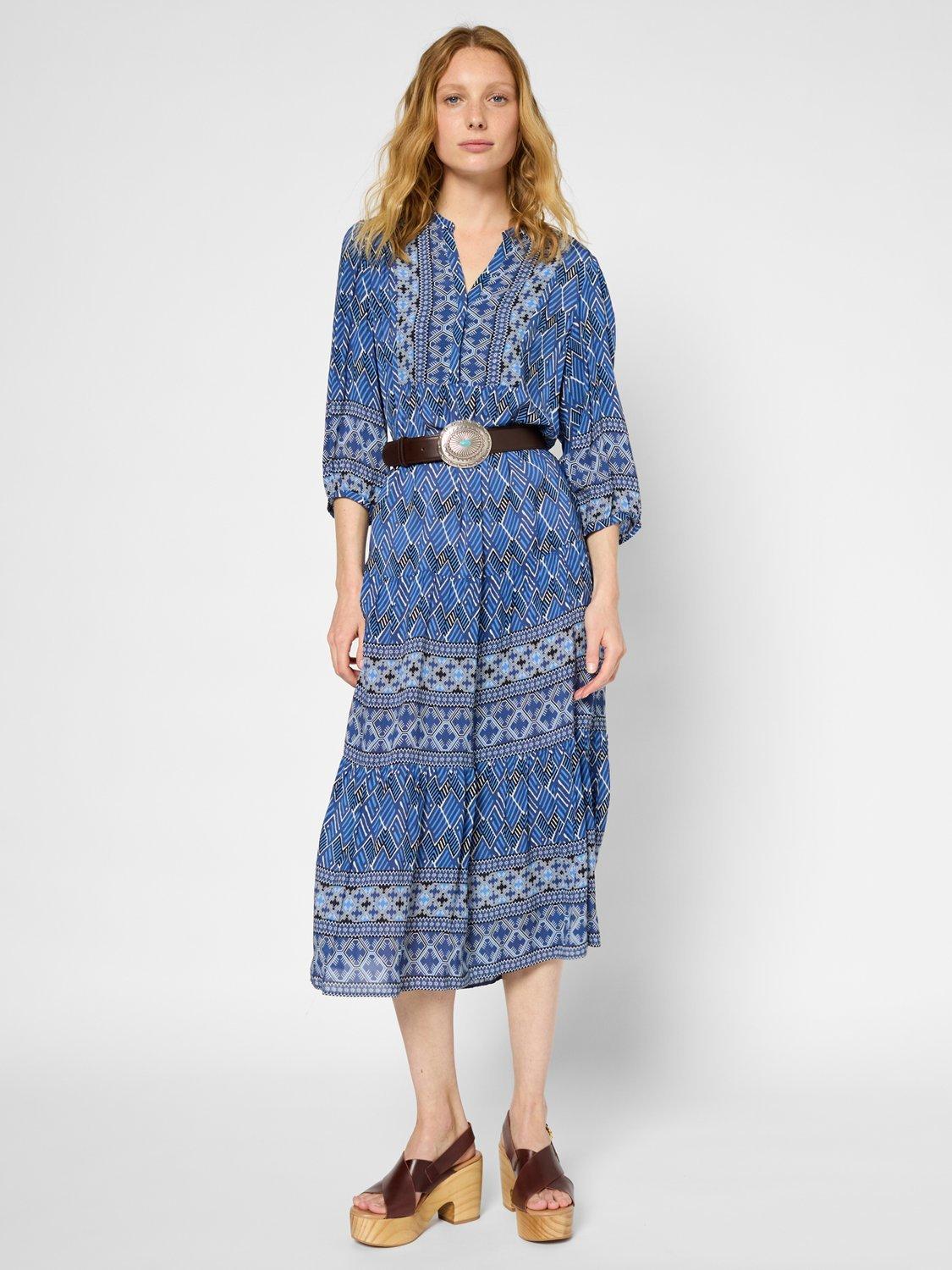 Product image 1 of 2, which shows Gerard Darel Phedre Midi Dress, Ink, 10