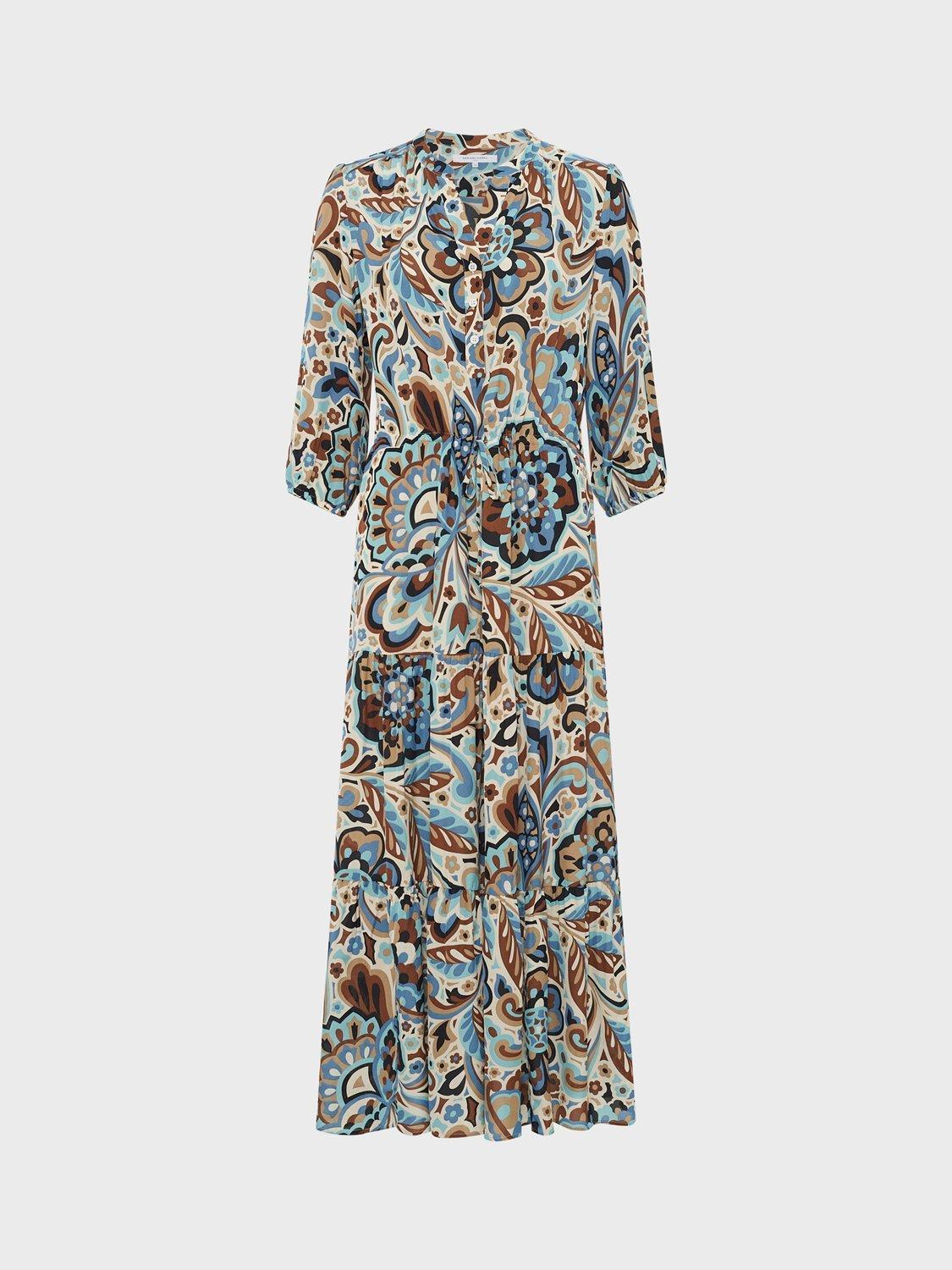Product image 3 of 6, which shows Gerard Darel Pio Paisley Dress, Natural/Multi, 6