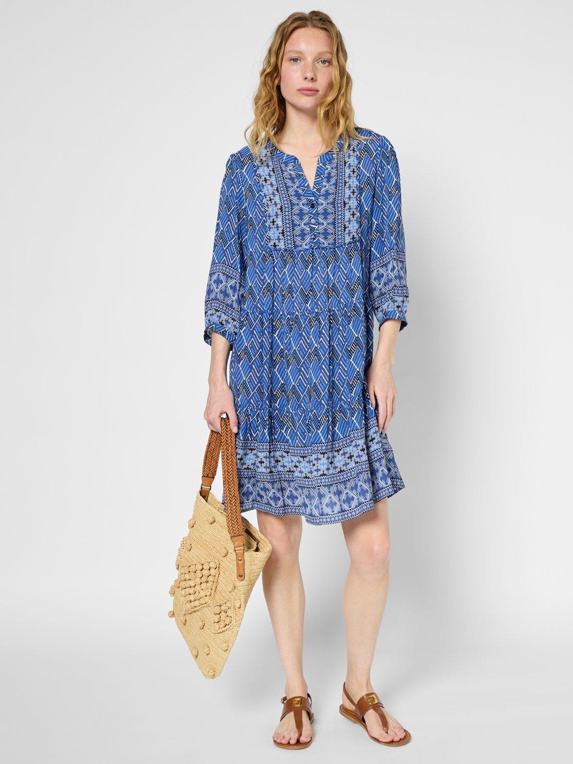 Product image 1 of 5, which shows Gerard Darel Pomeline Abstract Dress, Ink, 8