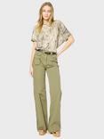 Gerard Darel Anna Pocket Detail Jeans, Khaki Green