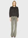 Gerard Darel Ucille Embroidered Blouse, Black