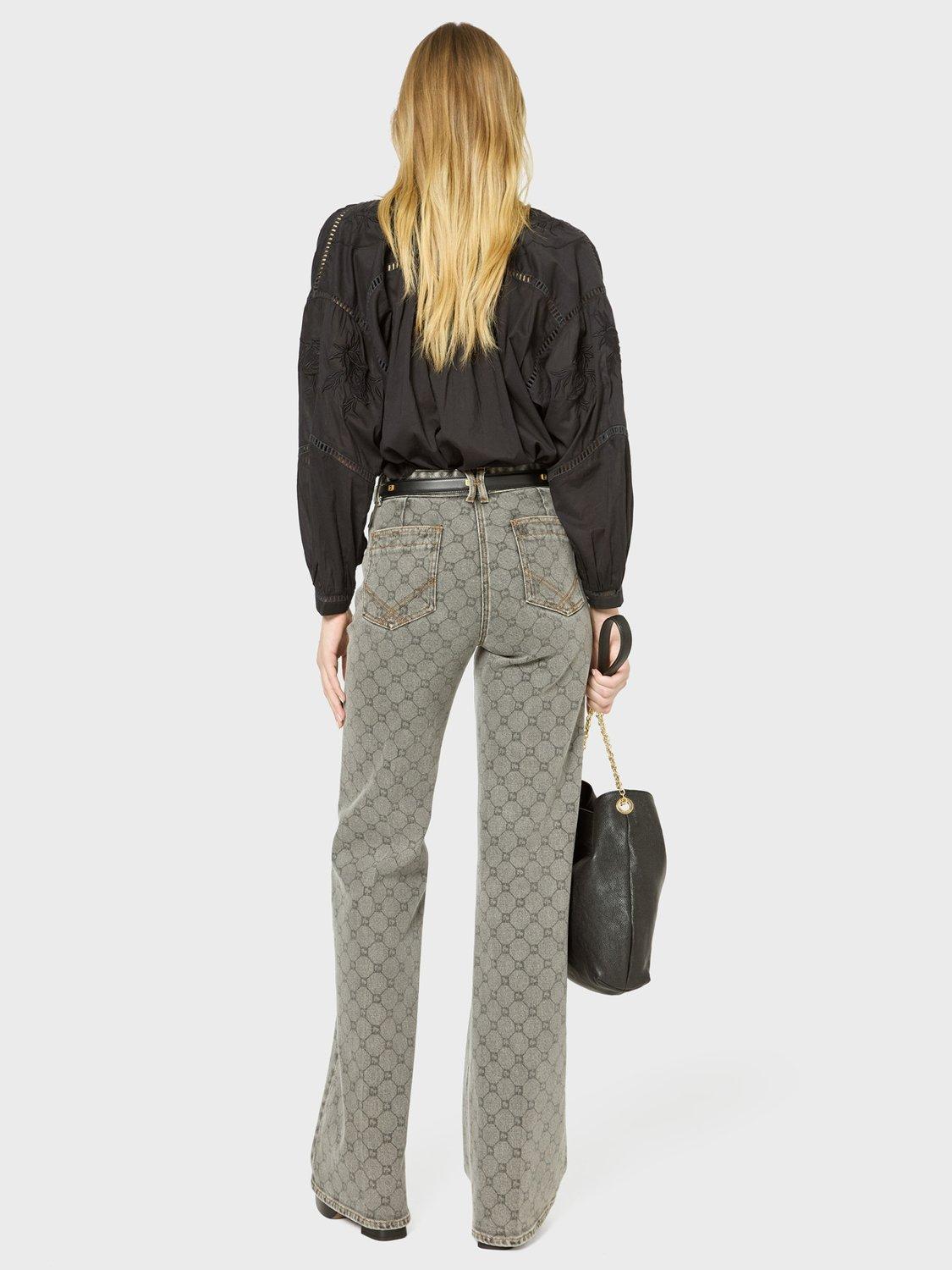 Product image 3 of 6, which shows Gerard Darel Ucille Embroidered Blouse, Black, 10