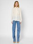 Gerard Darel Uxana Linen Rich Shirt, Ecru