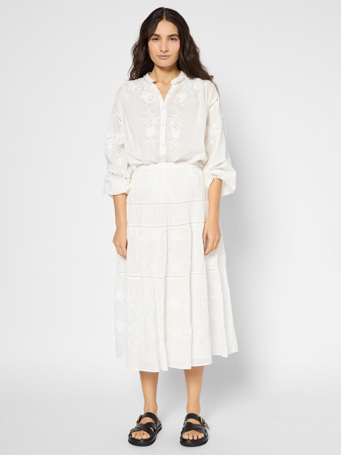Product image 1 of 2, which shows Gerard Darel Vera Cotton Midi Dress, White, 10