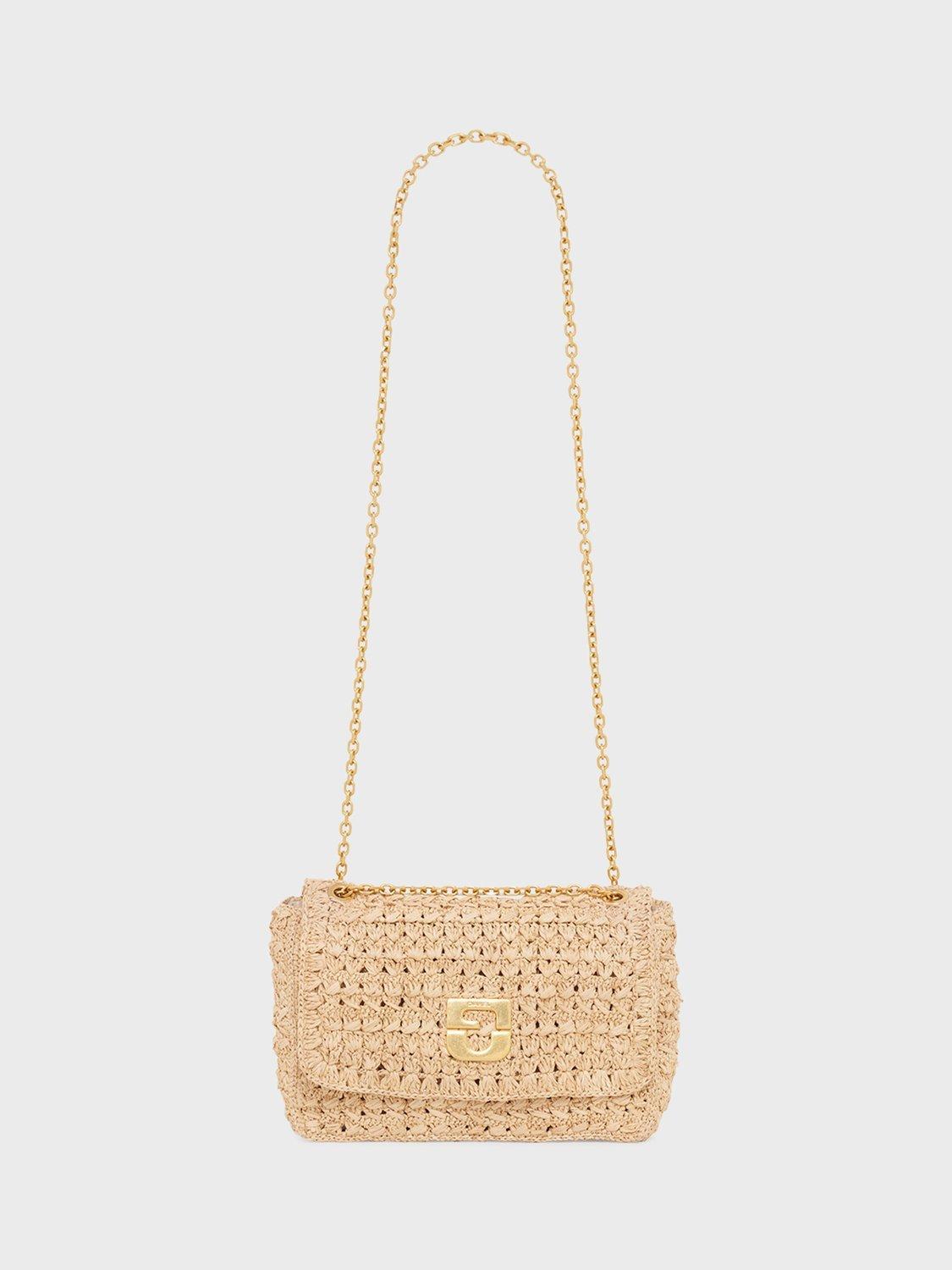 Product image 1 of 3, which shows Gerard Darel Le Fanny Rope Crossbody Bag, Ficelle