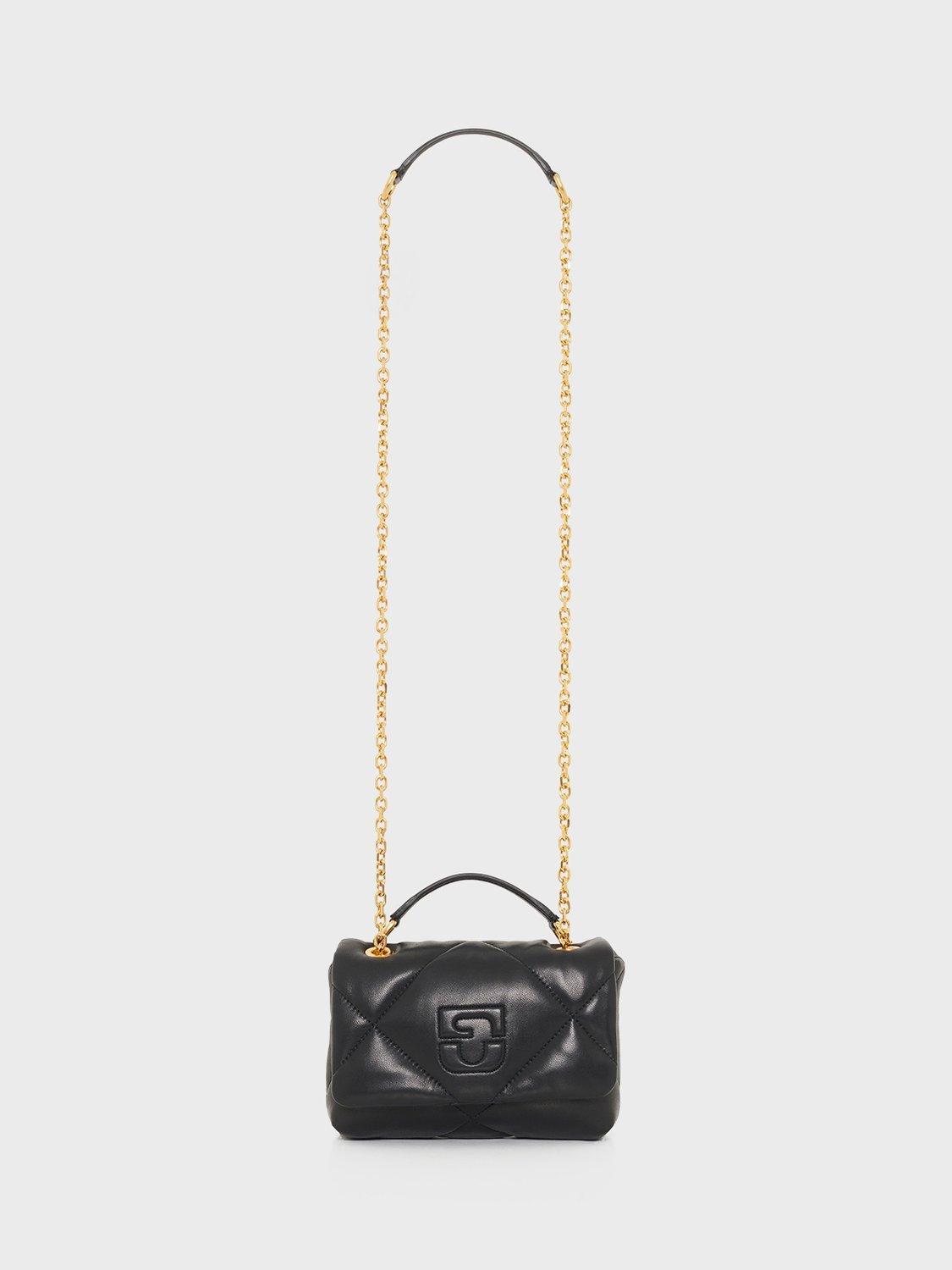 Product image 1 of 3, which shows Gerard Darel Le Mini Fanny Quilted Crossbody Bag, Black
