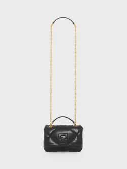 Gerard Darel Le Mini Fanny Quilted Crossbody Bag, Black, Black