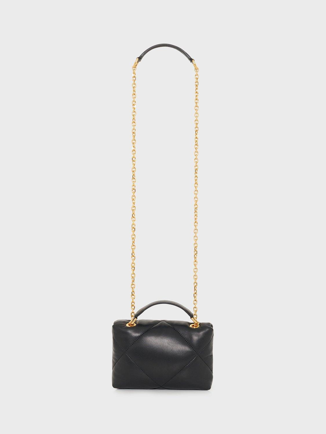 Product image 2 of 3, which shows Gerard Darel Le Mini Fanny Quilted Crossbody Bag, Black
