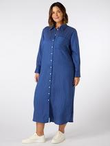 Phase Eight Natalie Floral Midi Dress, Navy/Ivory