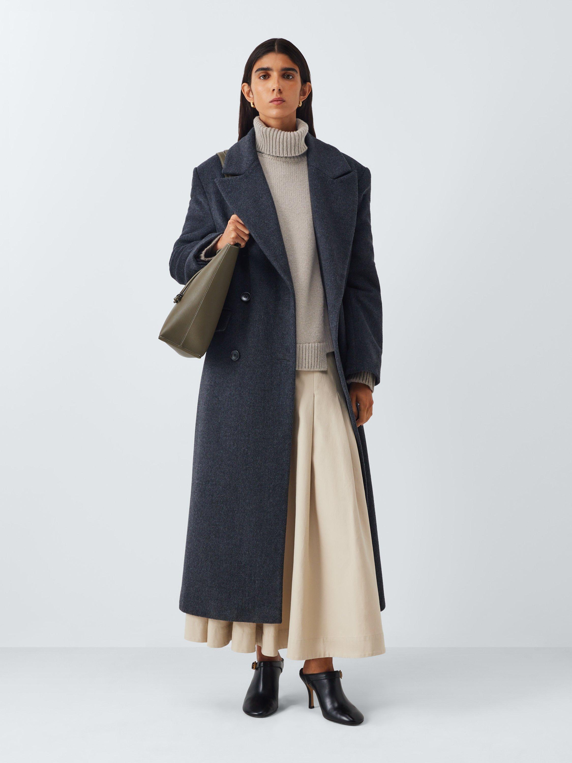 Product image 3 of 6, which shows John Lewis Cashmere Blend Roll Neck Jumper, Natural, S