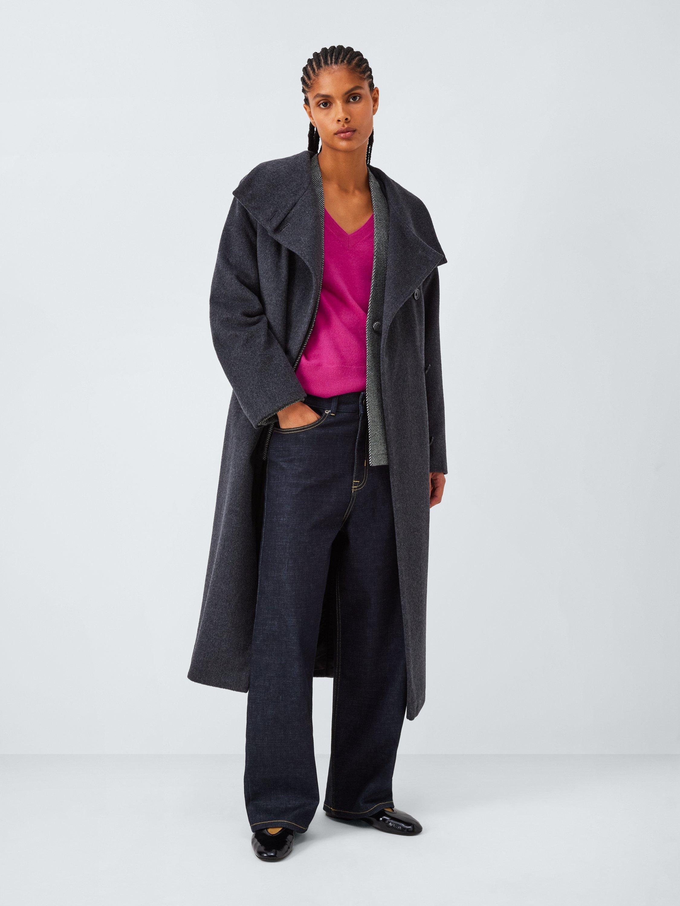 Product image 4 of 7, which shows John Lewis Cashmere V-Neck Jumper, Pink, 8