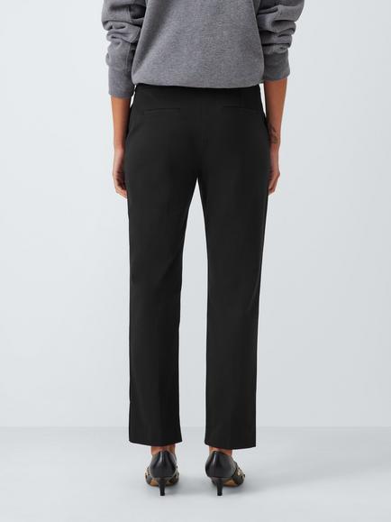 John Lewis Slim Bi-Stretch Cotton Blend Trouser - view 2, Black