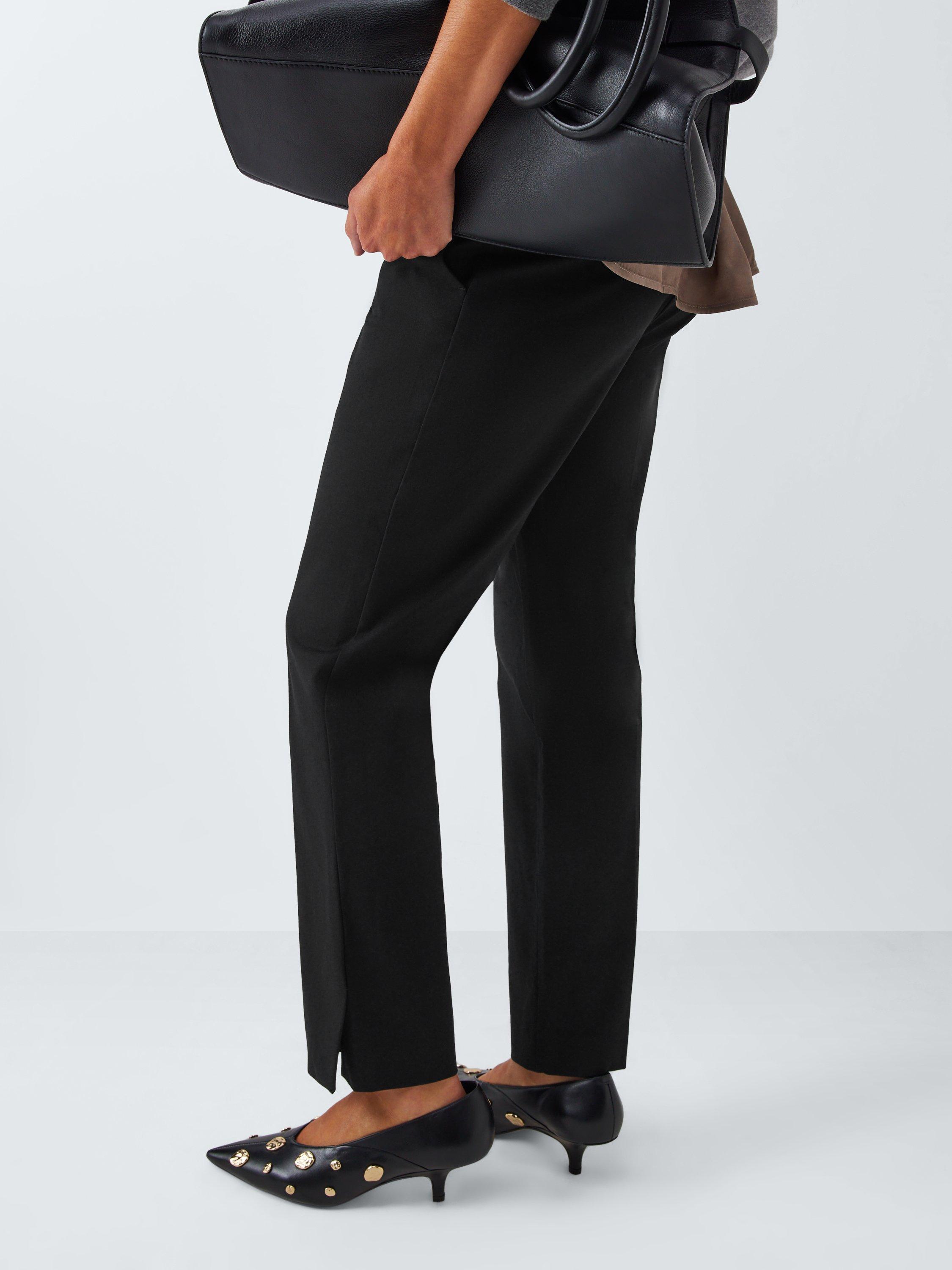 Product image 5 of 6, which shows John Lewis Slim Bi-Stretch Cotton Blend Trouser, Black, 8