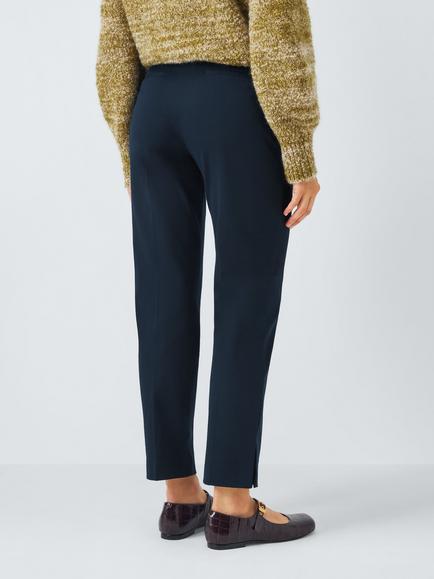John Lewis Slim Bi-Stretch Cotton Blend Trouser - view 2, Navy