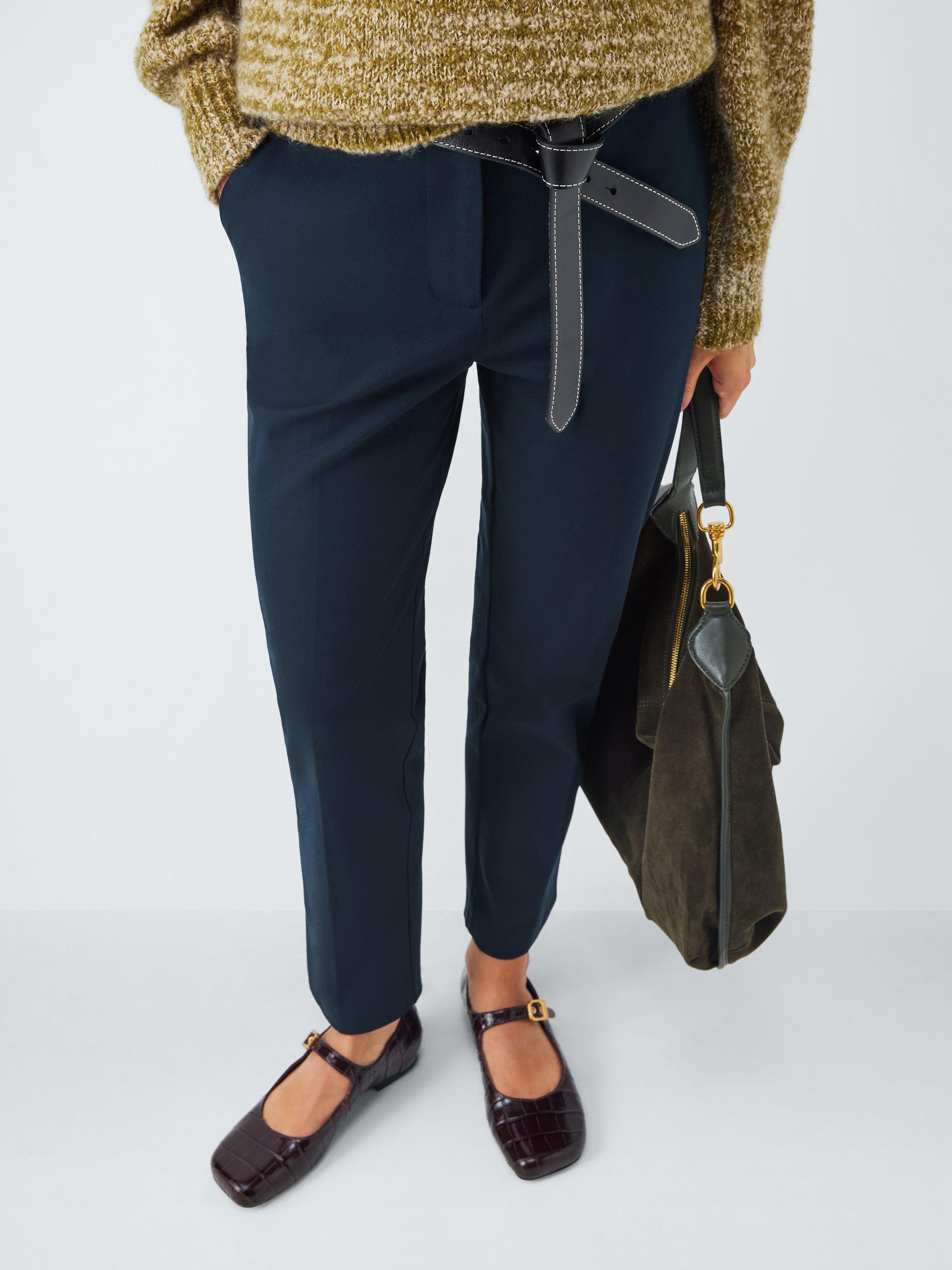 Product image 6 of 6, which shows John Lewis Slim Bi-Stretch Cotton Blend Trouser, Navy, 8